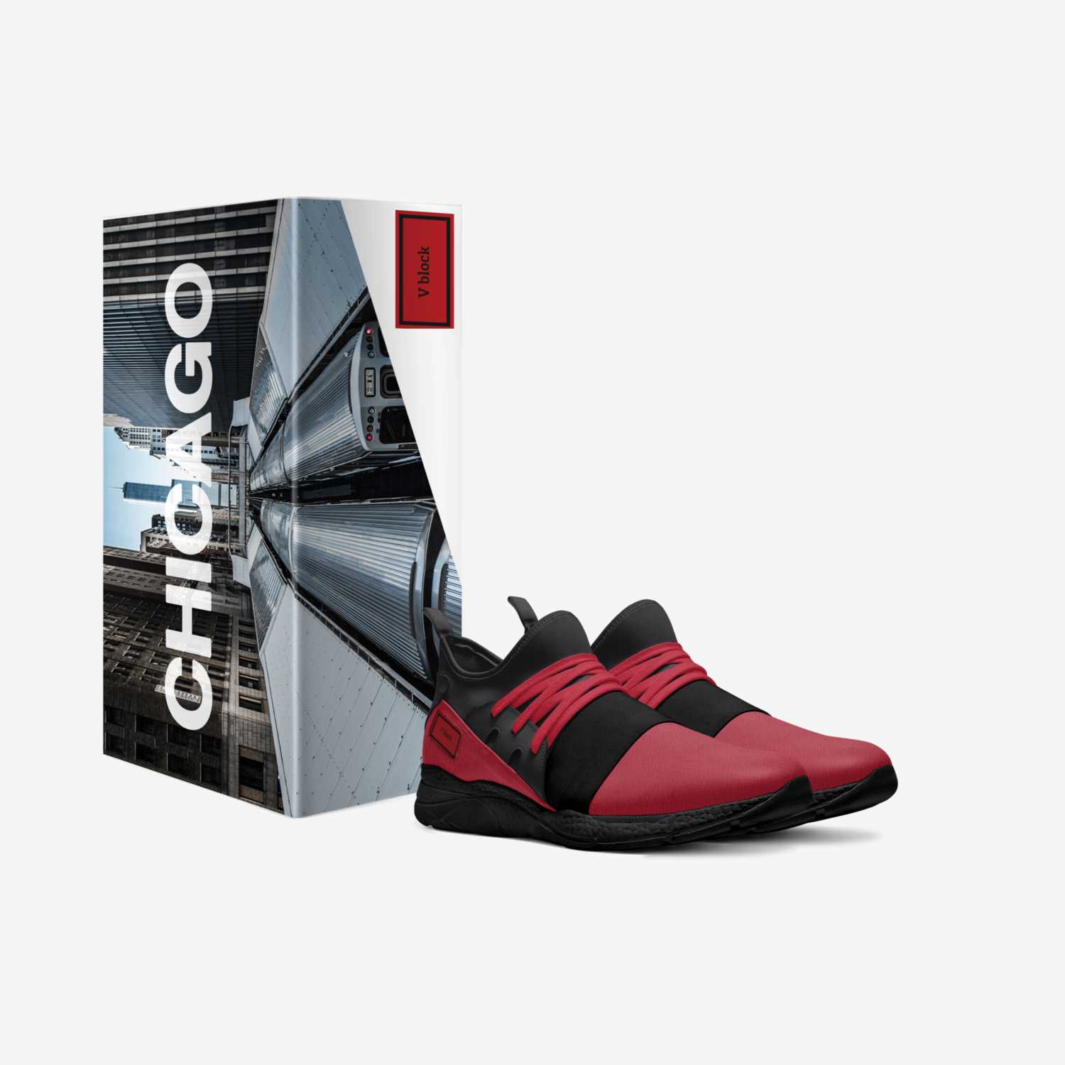 V block  custom made in Italy shoes by Maria W | Box view