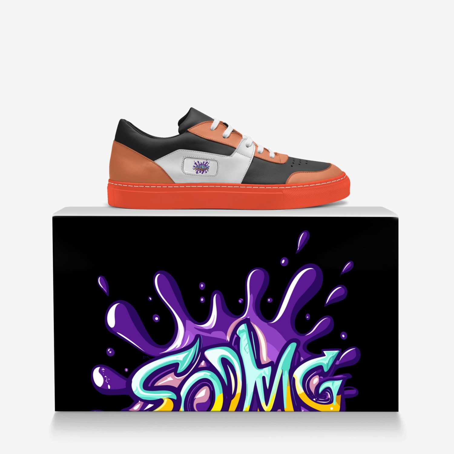 SODMG Kicks custom made in Italy shoes by Sodmg Brand | Over box view