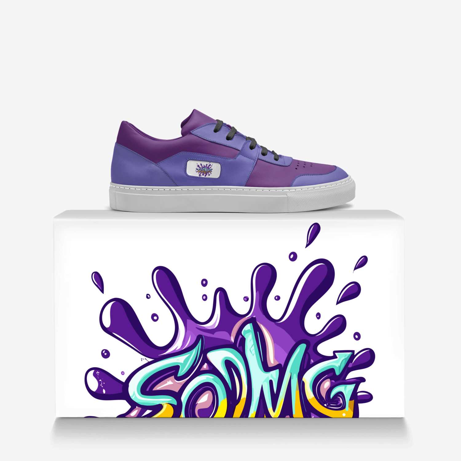 SODMG Kicks custom made in Italy shoes by Sodmg Brand | Over box view