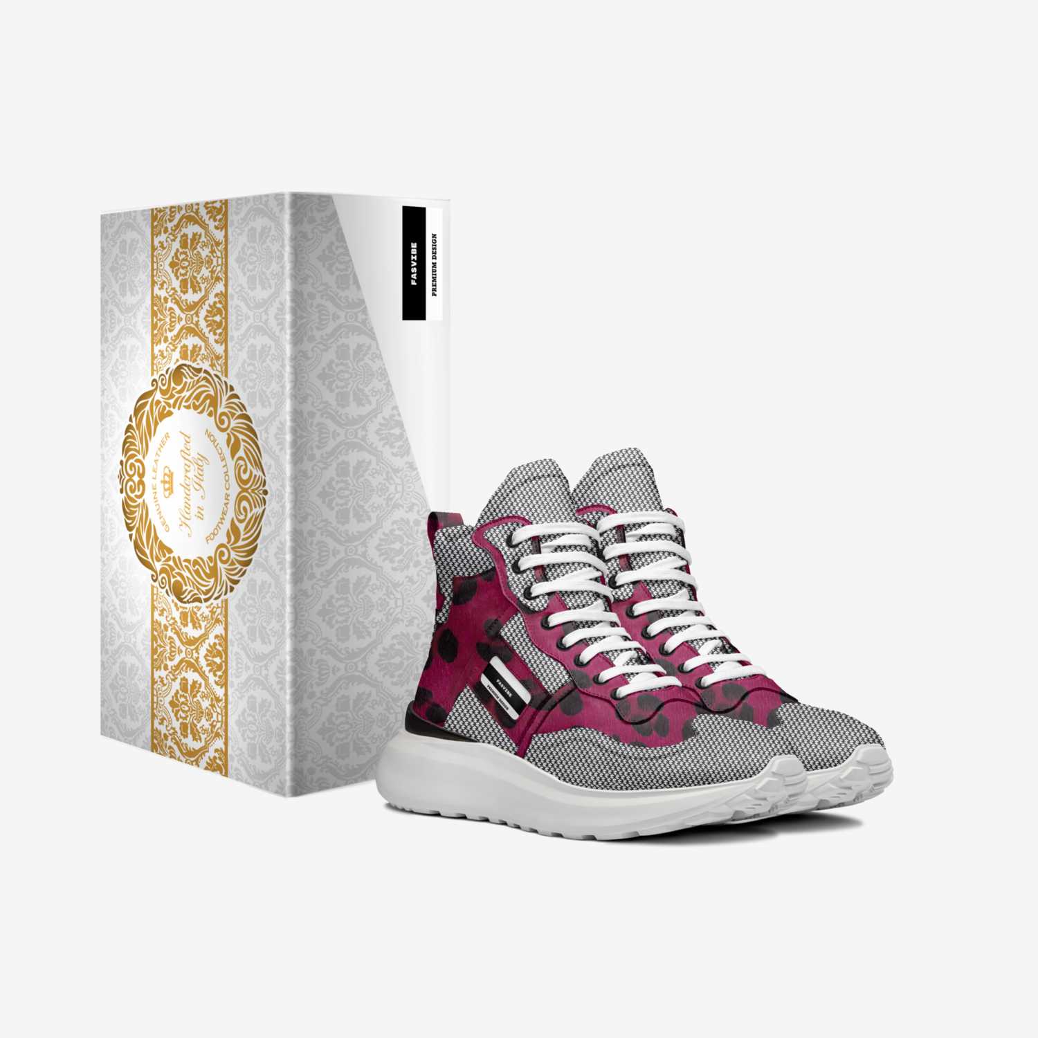 Fasvibe custom made in Italy shoes by Henry L Mcrae Jr | Box view