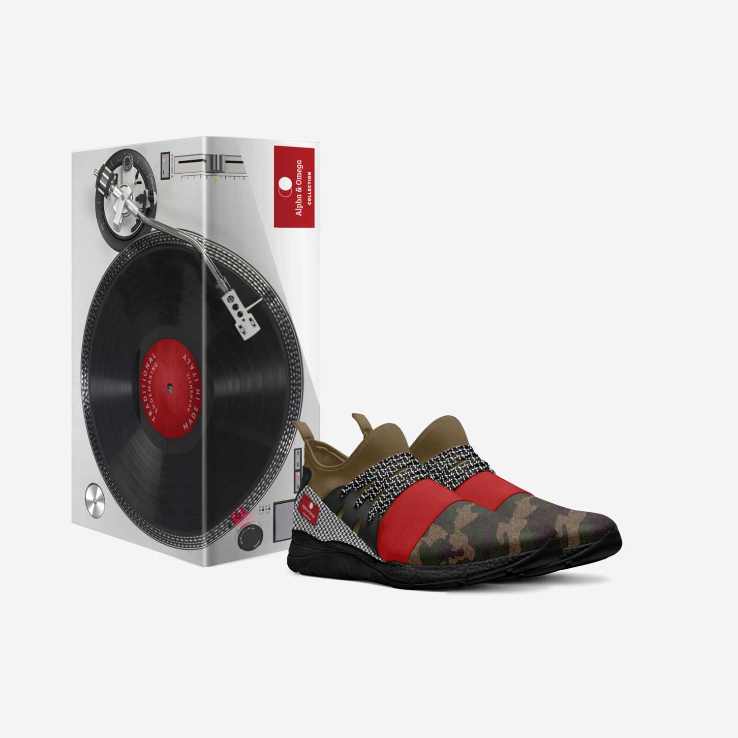 Alpha & Omega custom made in Italy shoes by Kimberly Balekomoso | Box view