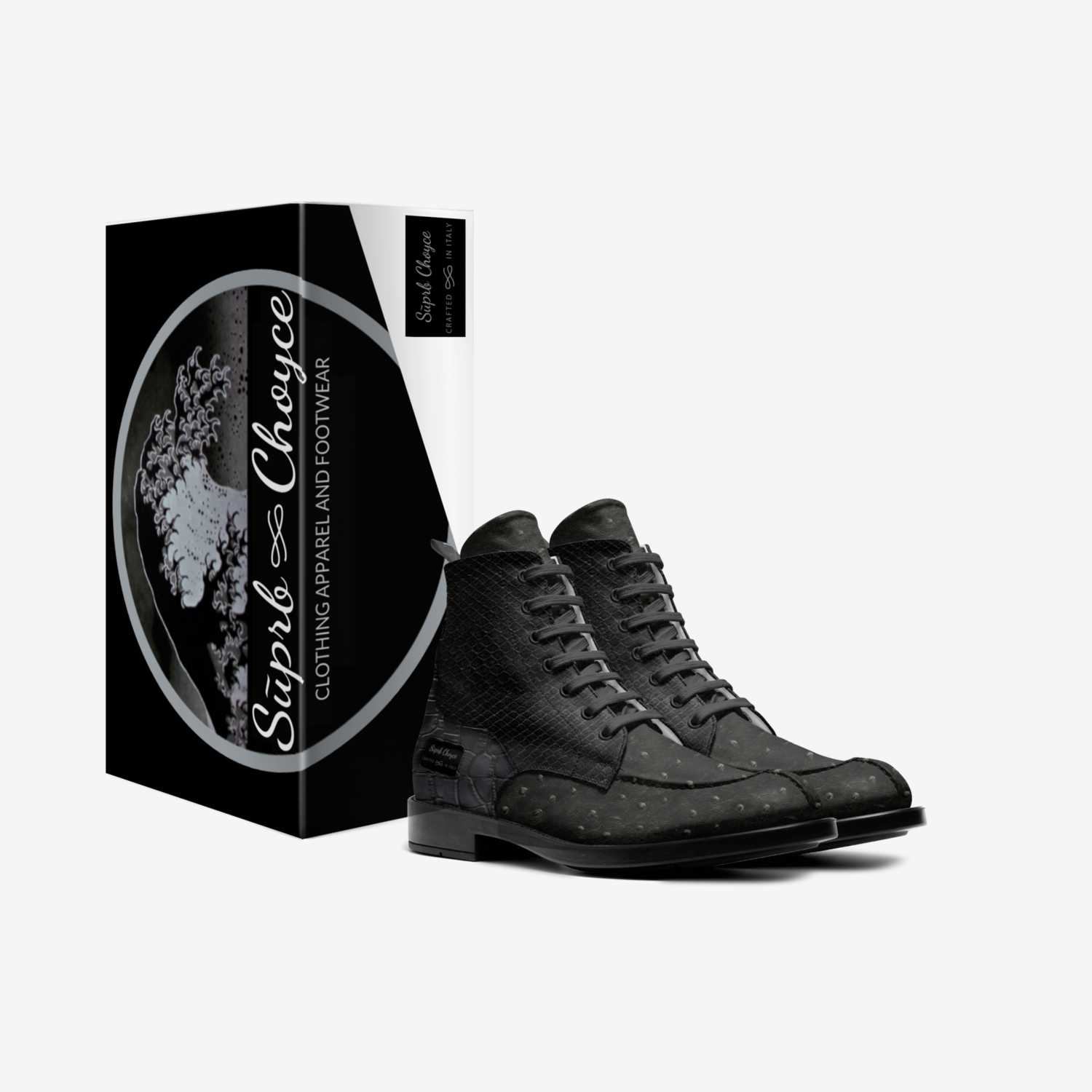 Sūprb Choyce custom made in Italy shoes by Omari Choyce | Box view