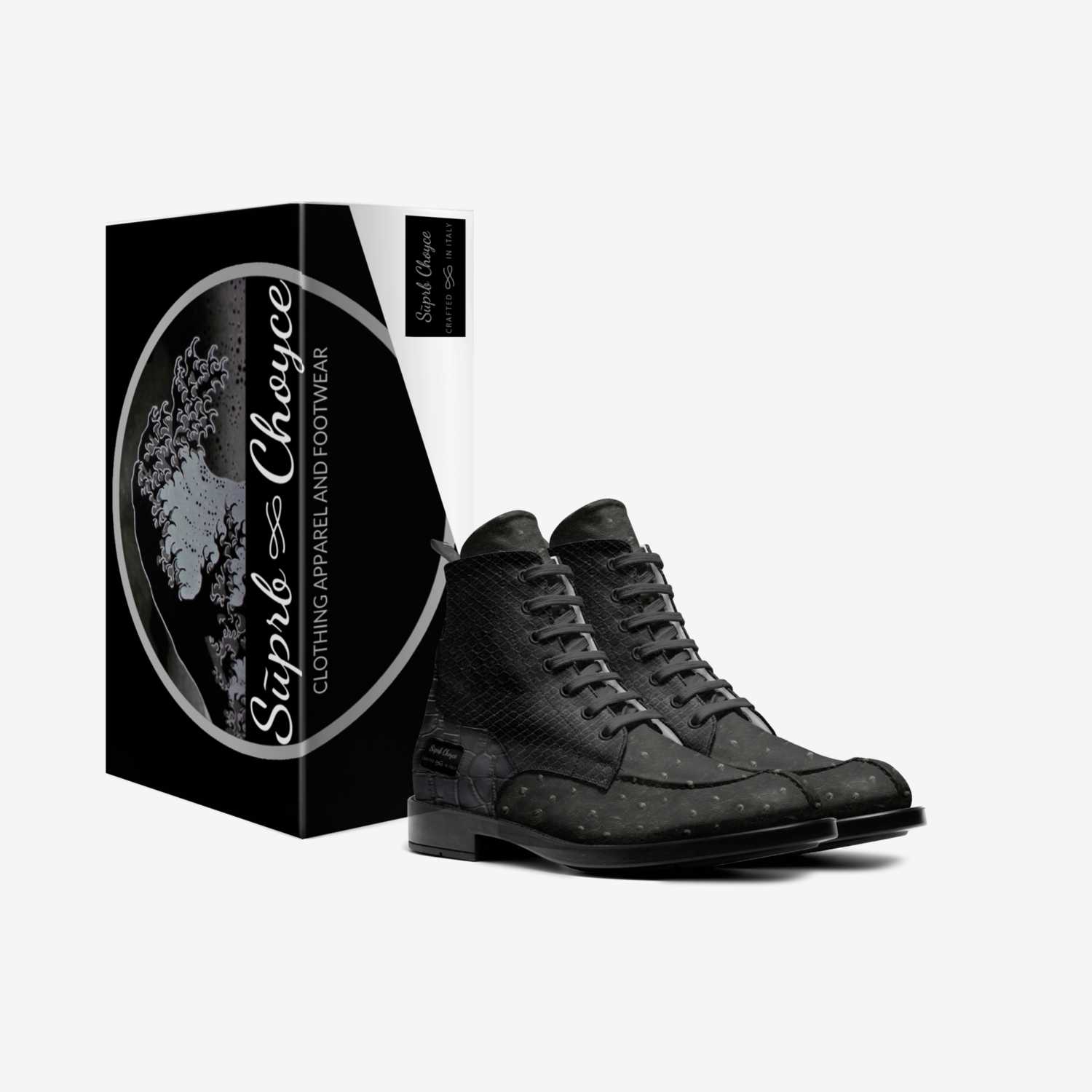 Sūprb Choyce custom made in Italy shoes by Omari Choyce | Box view