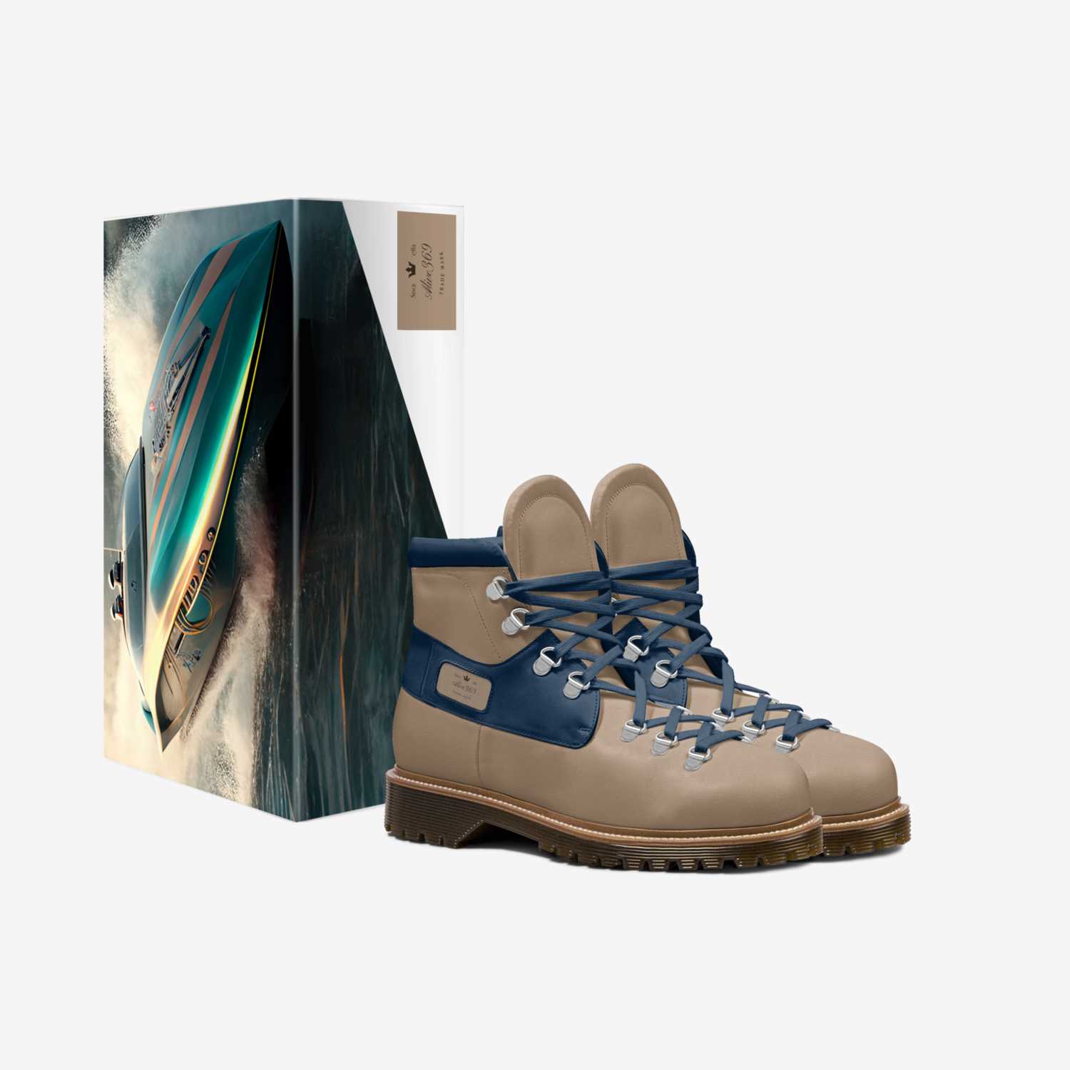 Alive369 custom made in Italy shoes by Fernando Montero | Box view