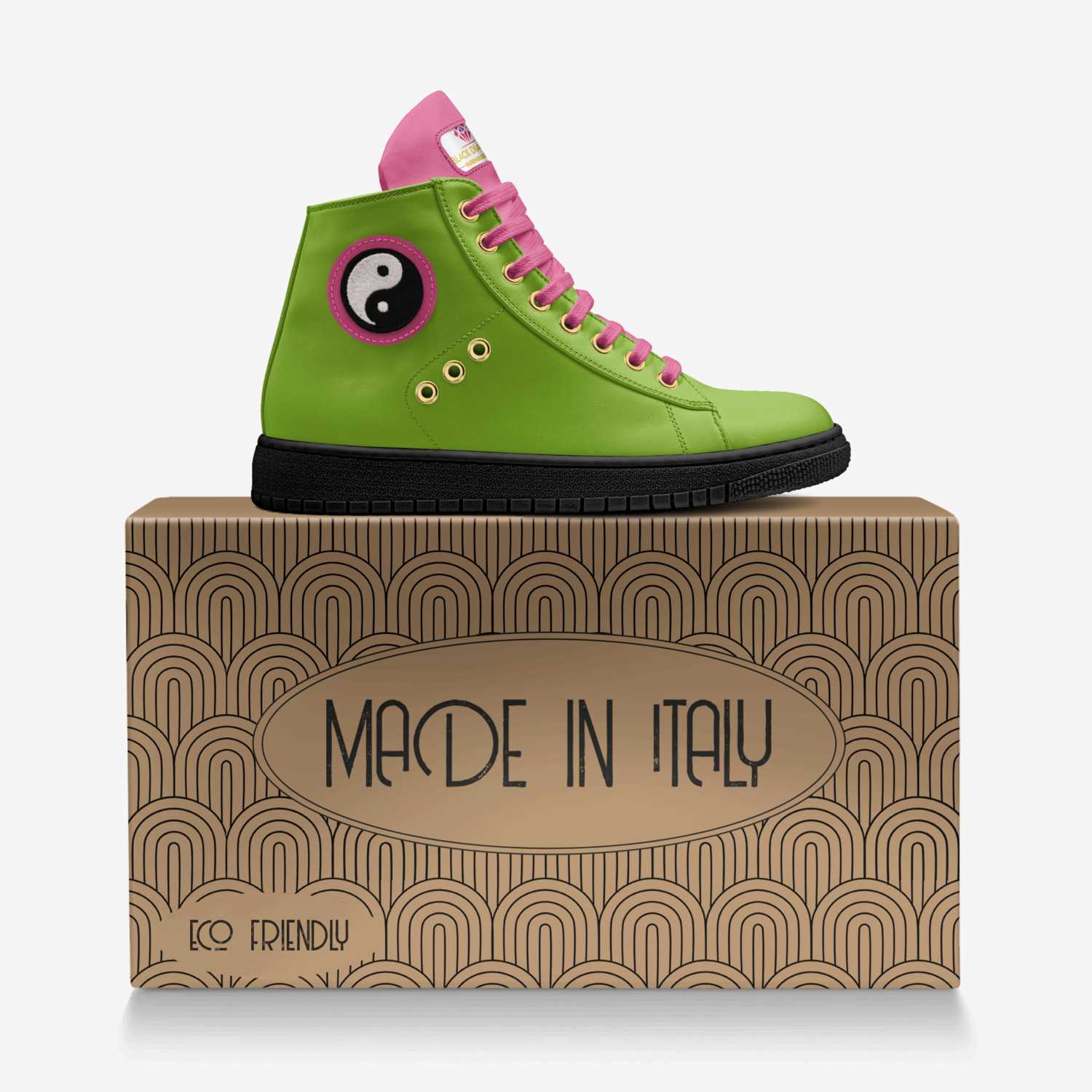 that him custom made in Italy shoes by Antonio Johnson | Over box view