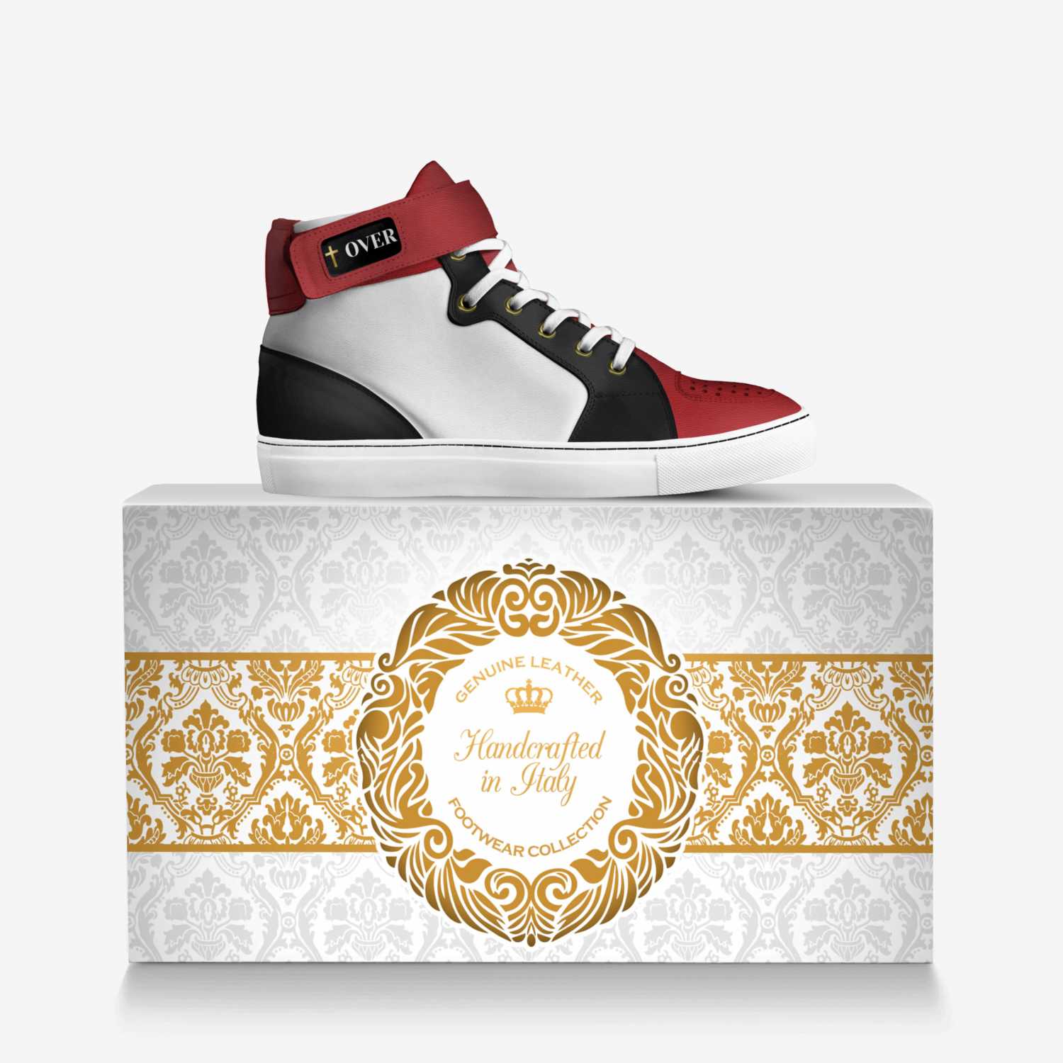 The CrossOver custom made in Italy shoes by Bernabe Olvera | Over box view