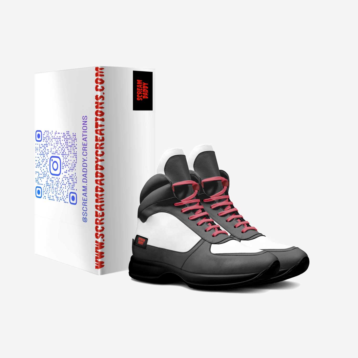 Scream Daddy custom made in Italy shoes by Jeff Hughes | Box view