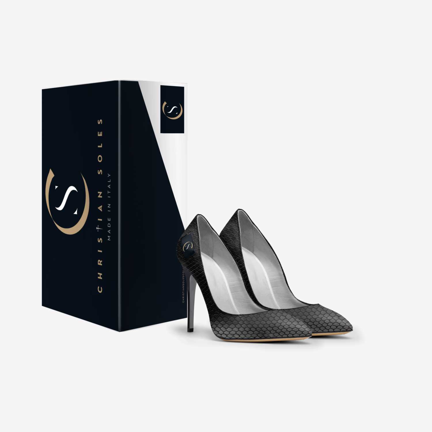 Virtue Stiletto custom made in Italy shoes by Christian Soles Collection | Box view