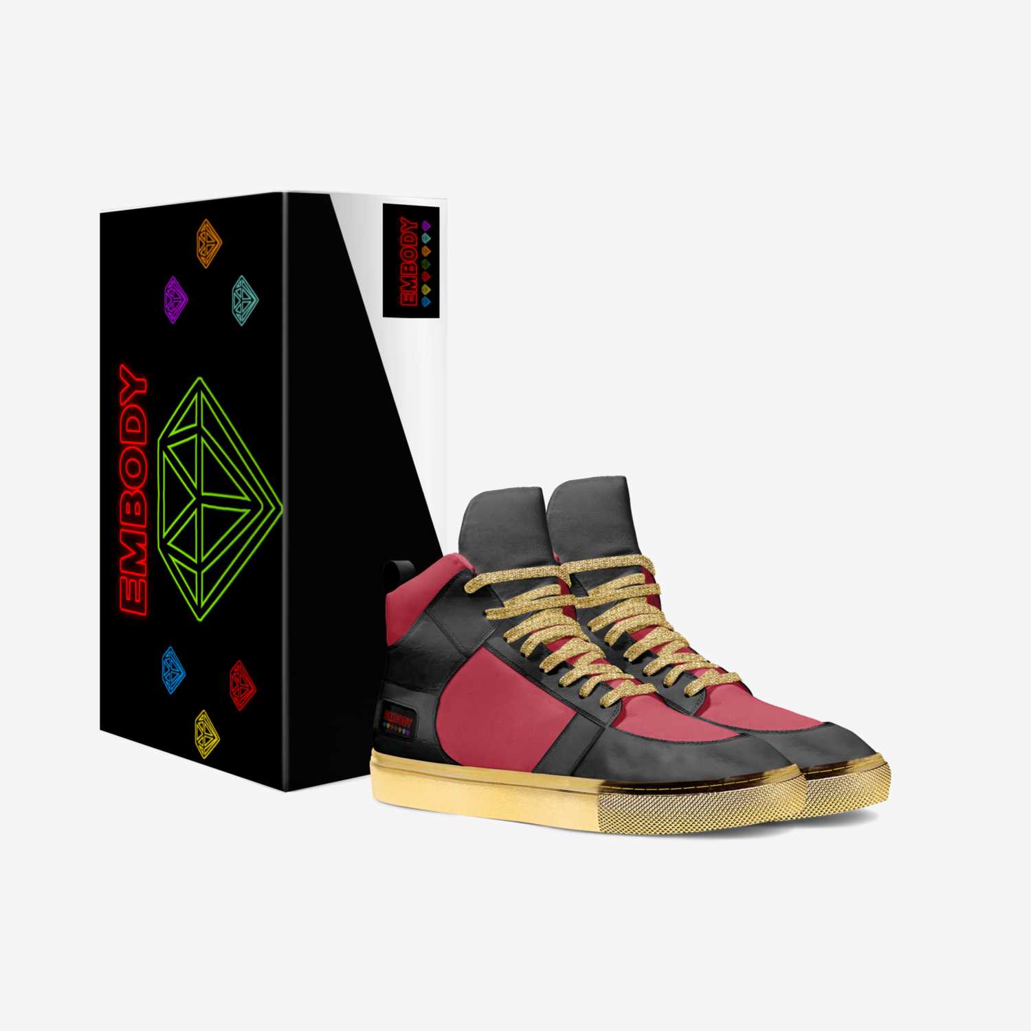 Chaos Force custom made in Italy shoes by Marjani Baughn | Box view