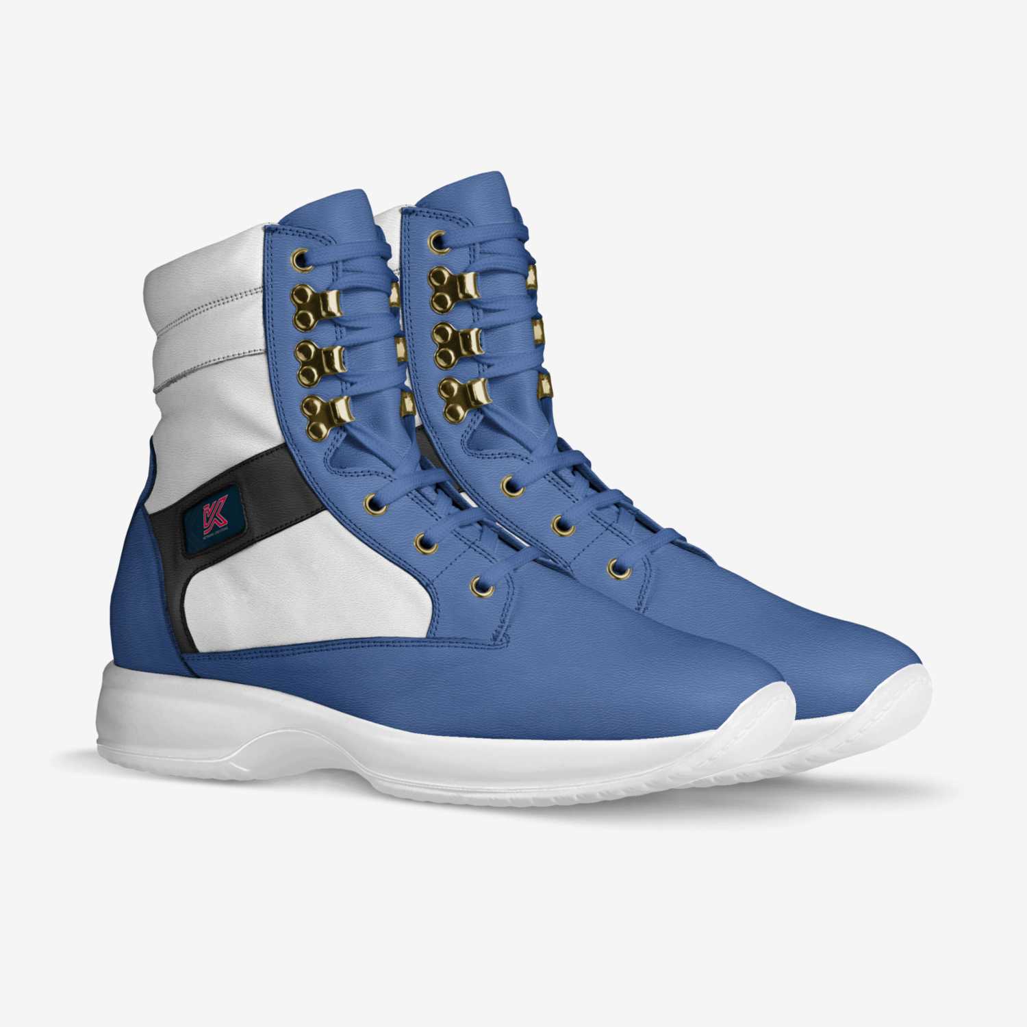 KnightVision.Ink custom made in Italy shoes by Nelly Vee | Double view
