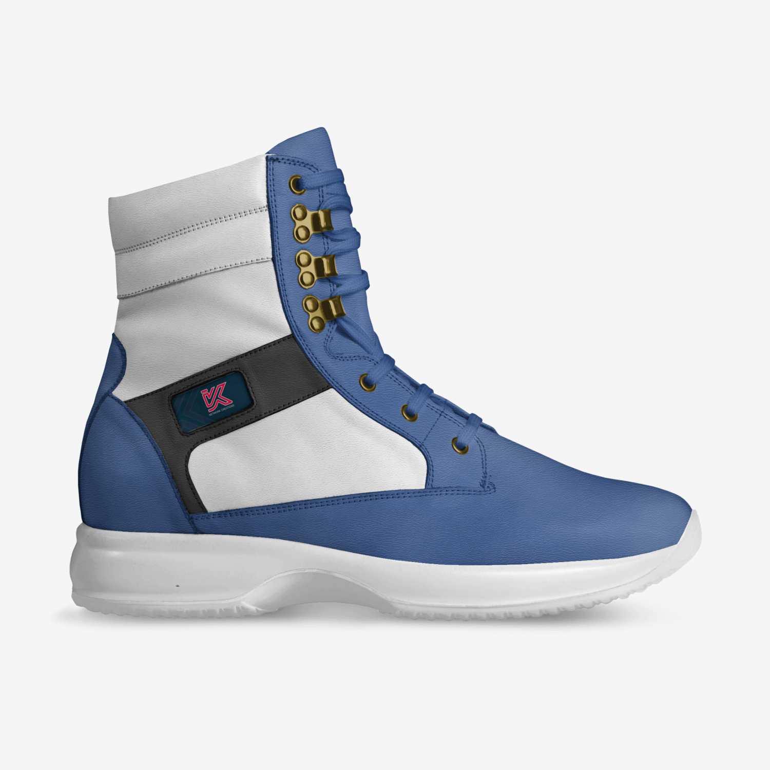 KnightVision.Ink custom made in Italy shoes by Nelly Vee | Side view