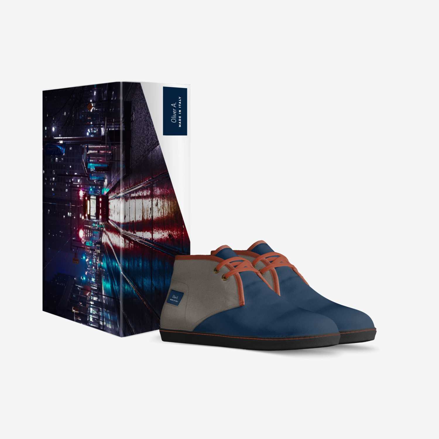 Oliver A.  custom made in Italy shoes by Ángel Olivera | Box view