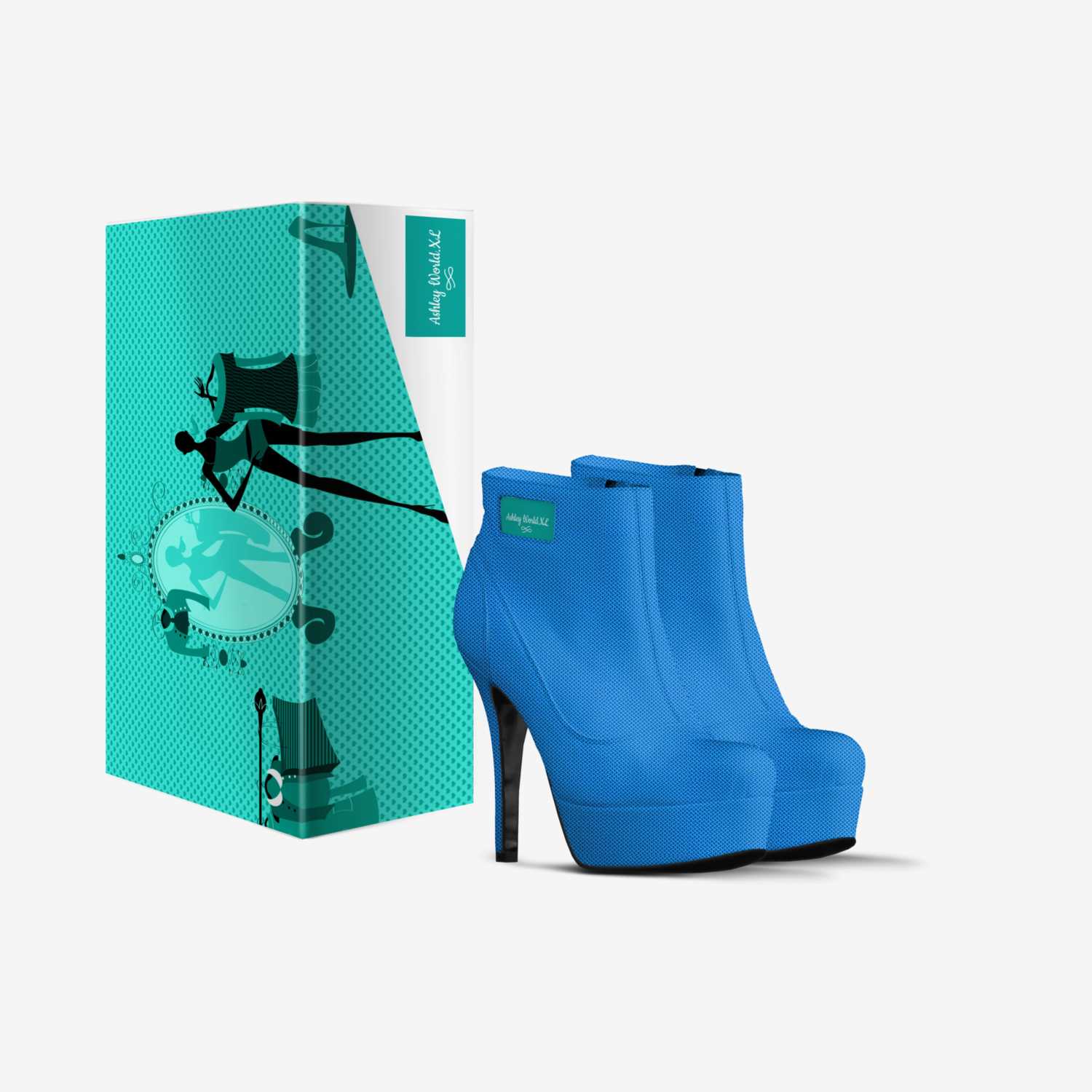 Ashley World.XL custom made in Italy shoes by Ebony Williams | Box view
