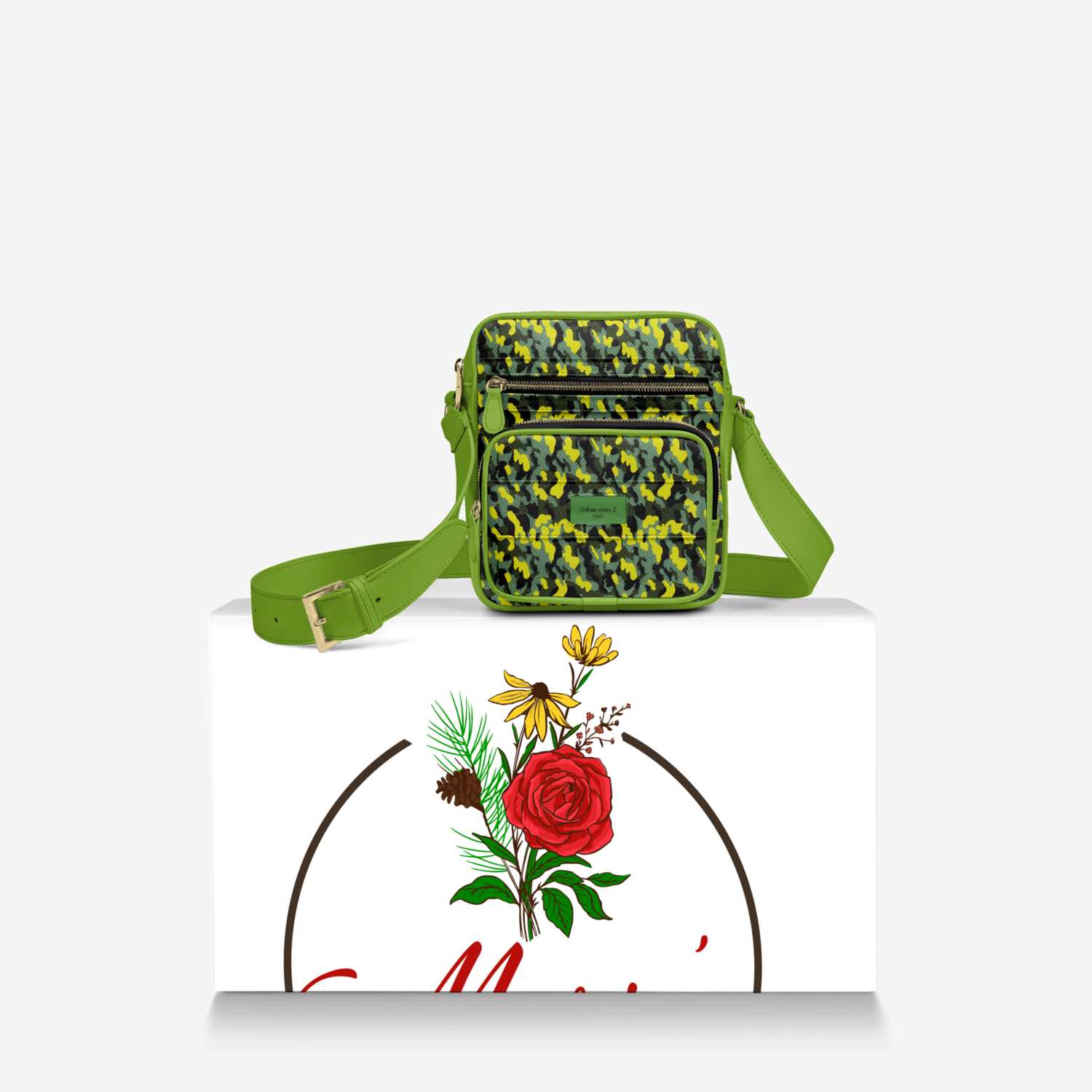 Shop Talk custom made in Italy design by Maria W | Over box view