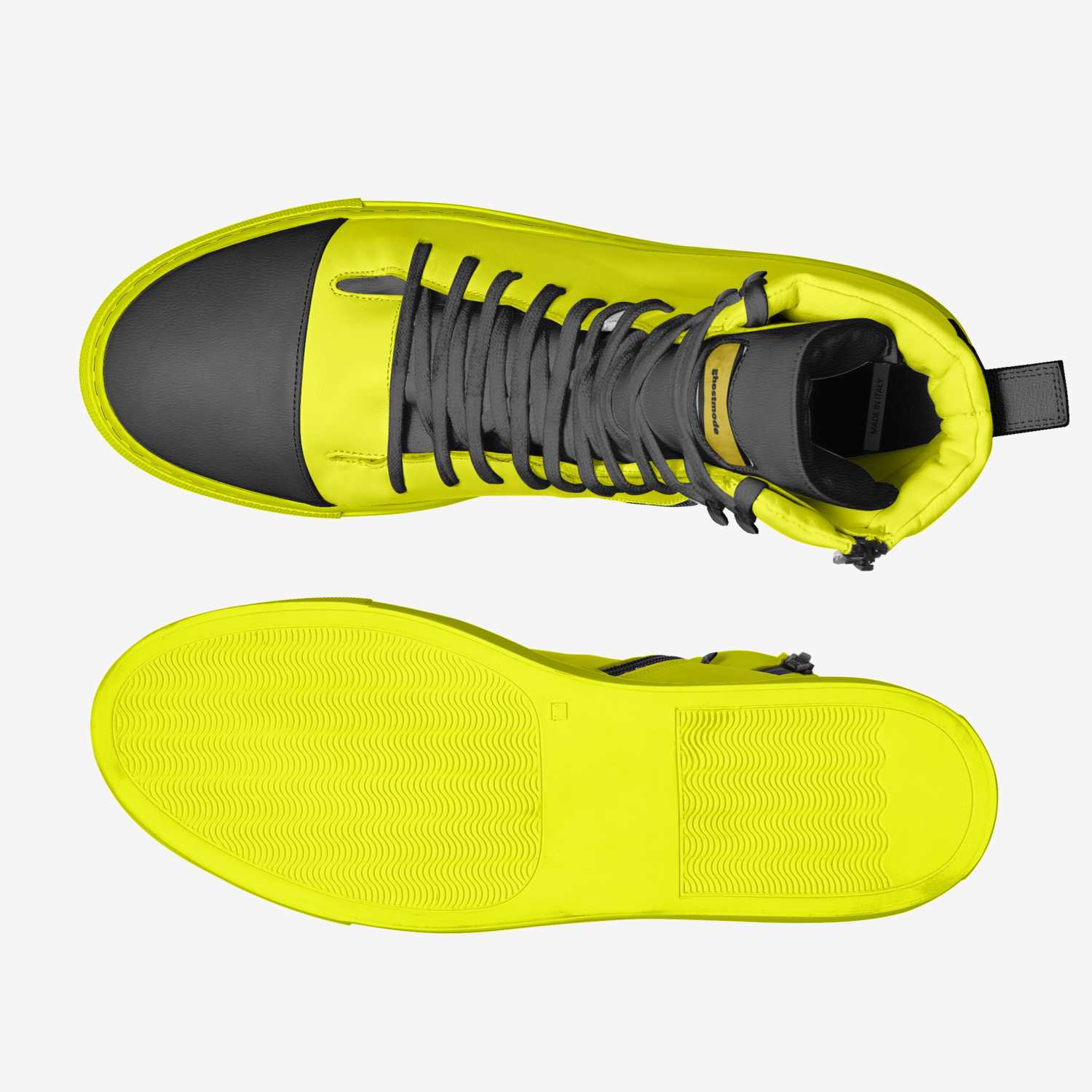 ghostmode custom made in Italy shoes by Frankie Robinson | Top view