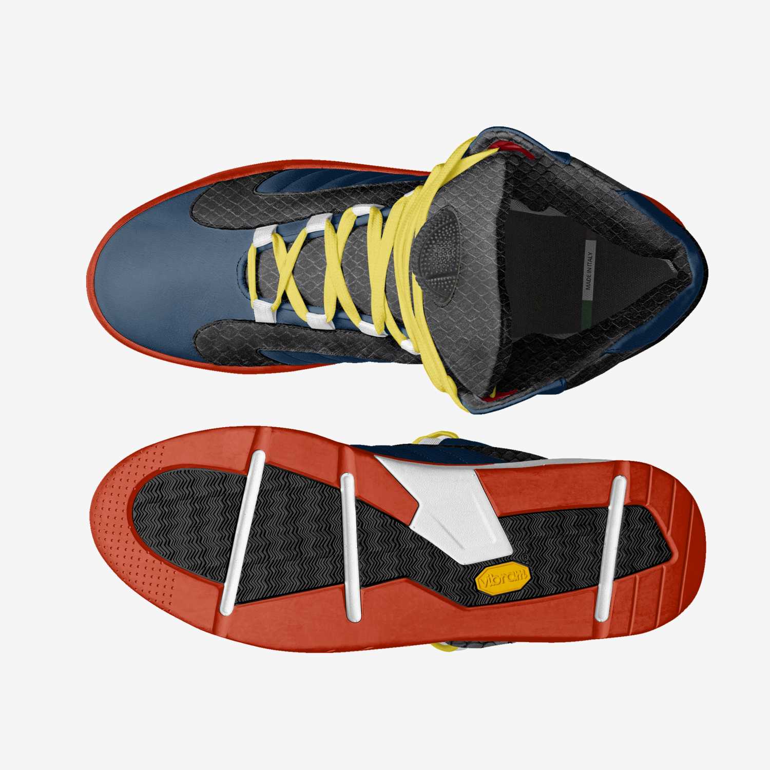 Cali420s custom made in Italy shoes by Calib Feaster | Top view