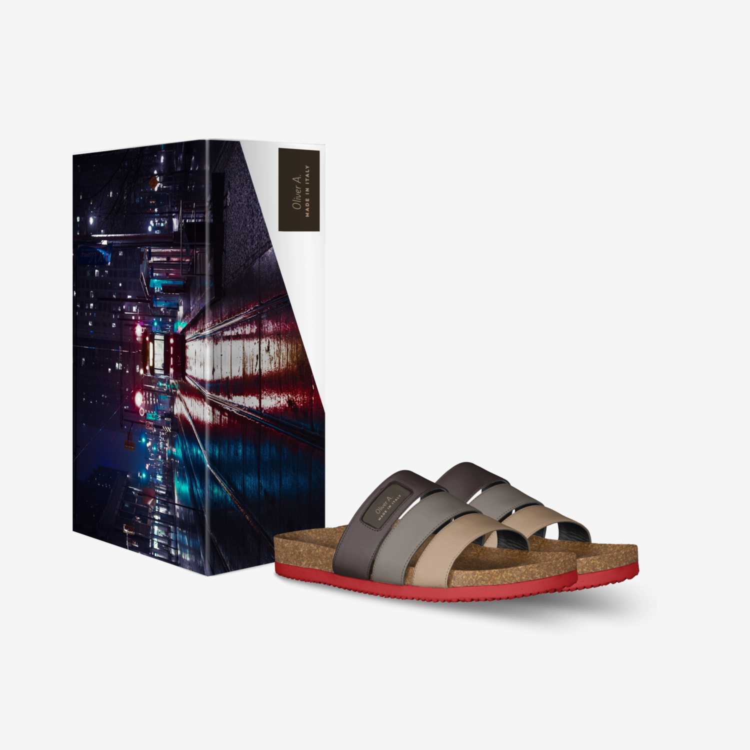 Oliver A.  custom made in Italy shoes by Ángel Olivera | Box view
