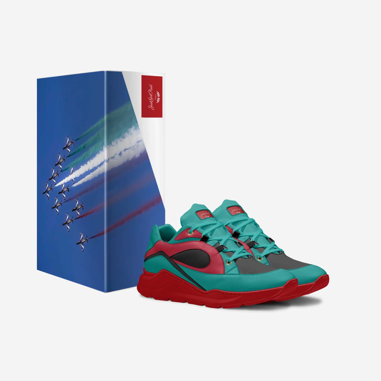 JustGotPaid(JGP) custom made in Italy shoes by Joshua Terrell | Box view