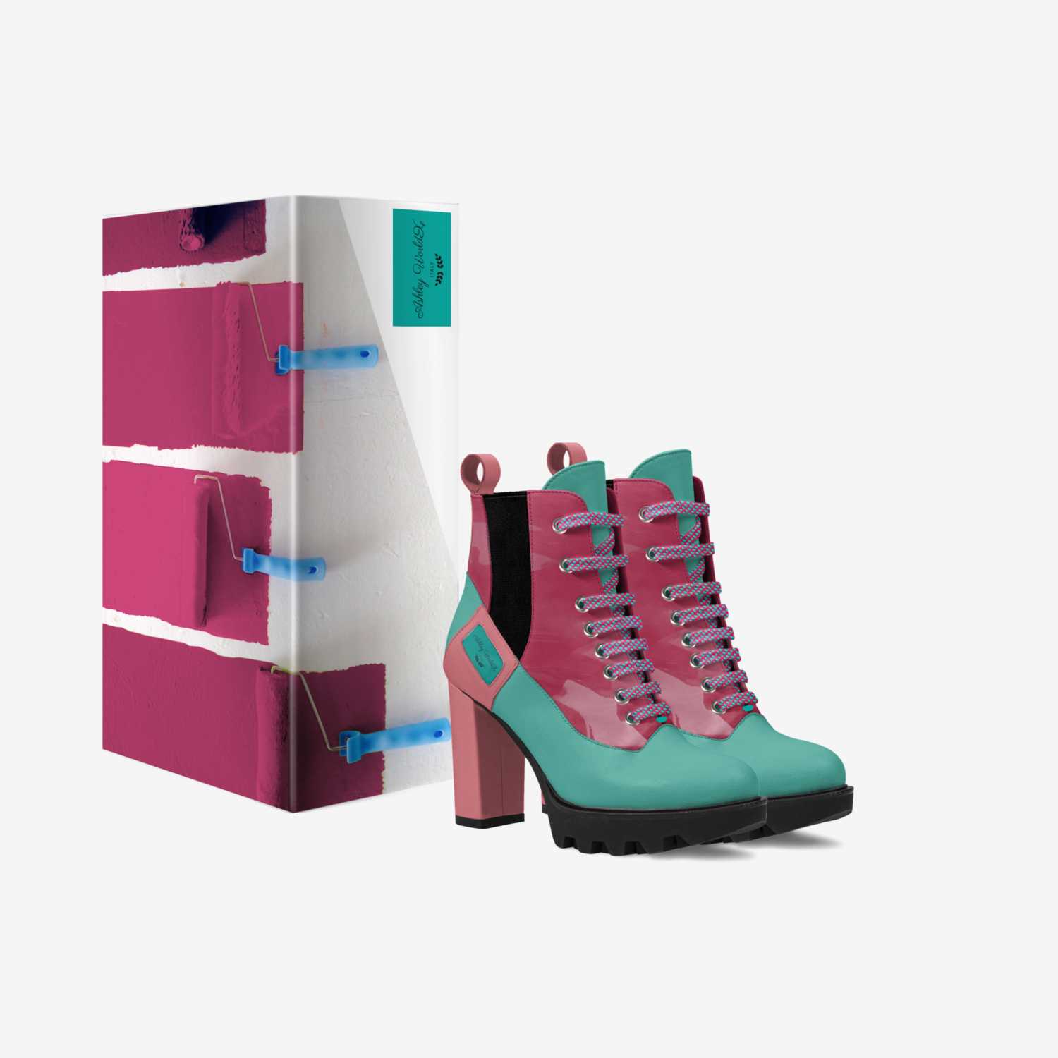 Ashley WorldX custom made in Italy shoes by Ebony Williams | Box view