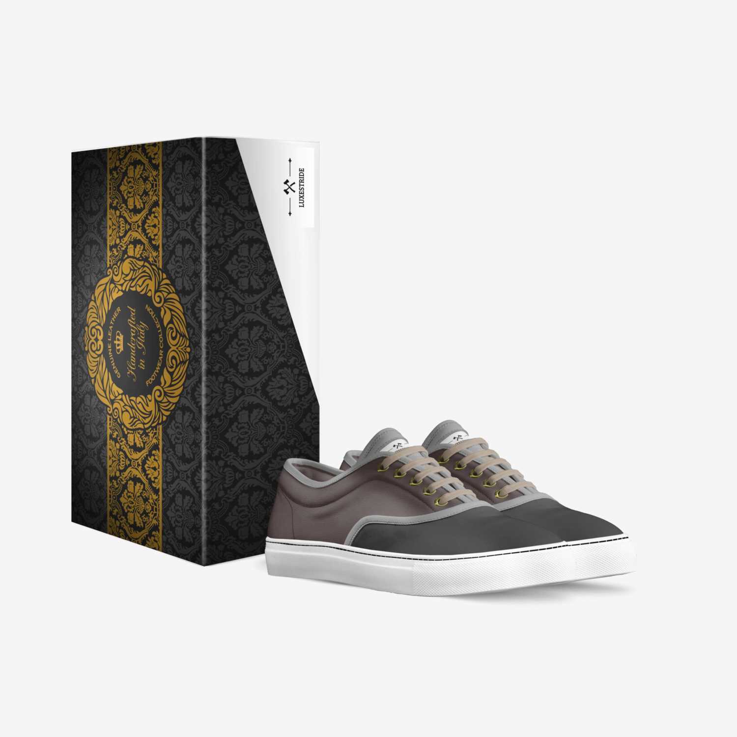 Luxestride custom made in Italy shoes by Andriy Farmiga | Box view