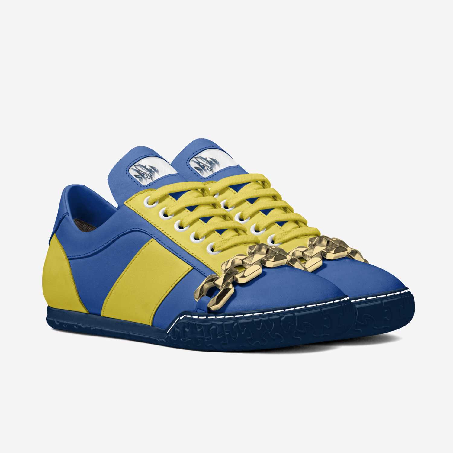 LiL Spikes Pacers custom made in Italy shoes by Rashawn Luckett | Double view