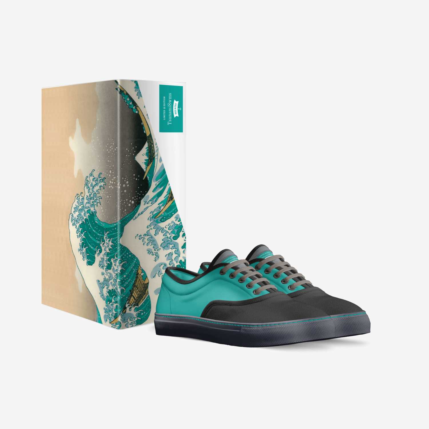 TsunamiSwms custom made in Italy shoes by Jordan Todd | Box view