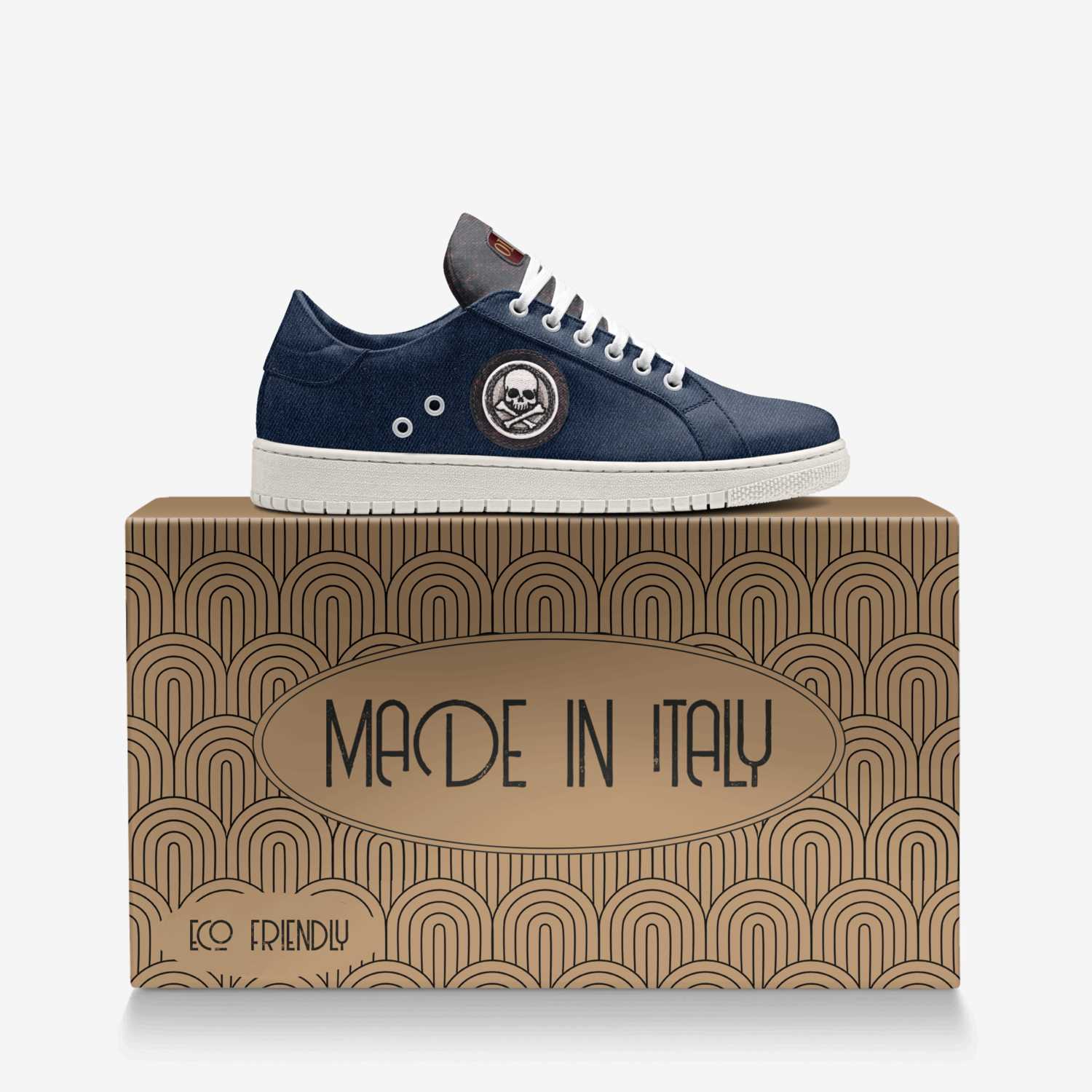 Terra custom made in Italy shoes by Kelly Gordon | Over box view
