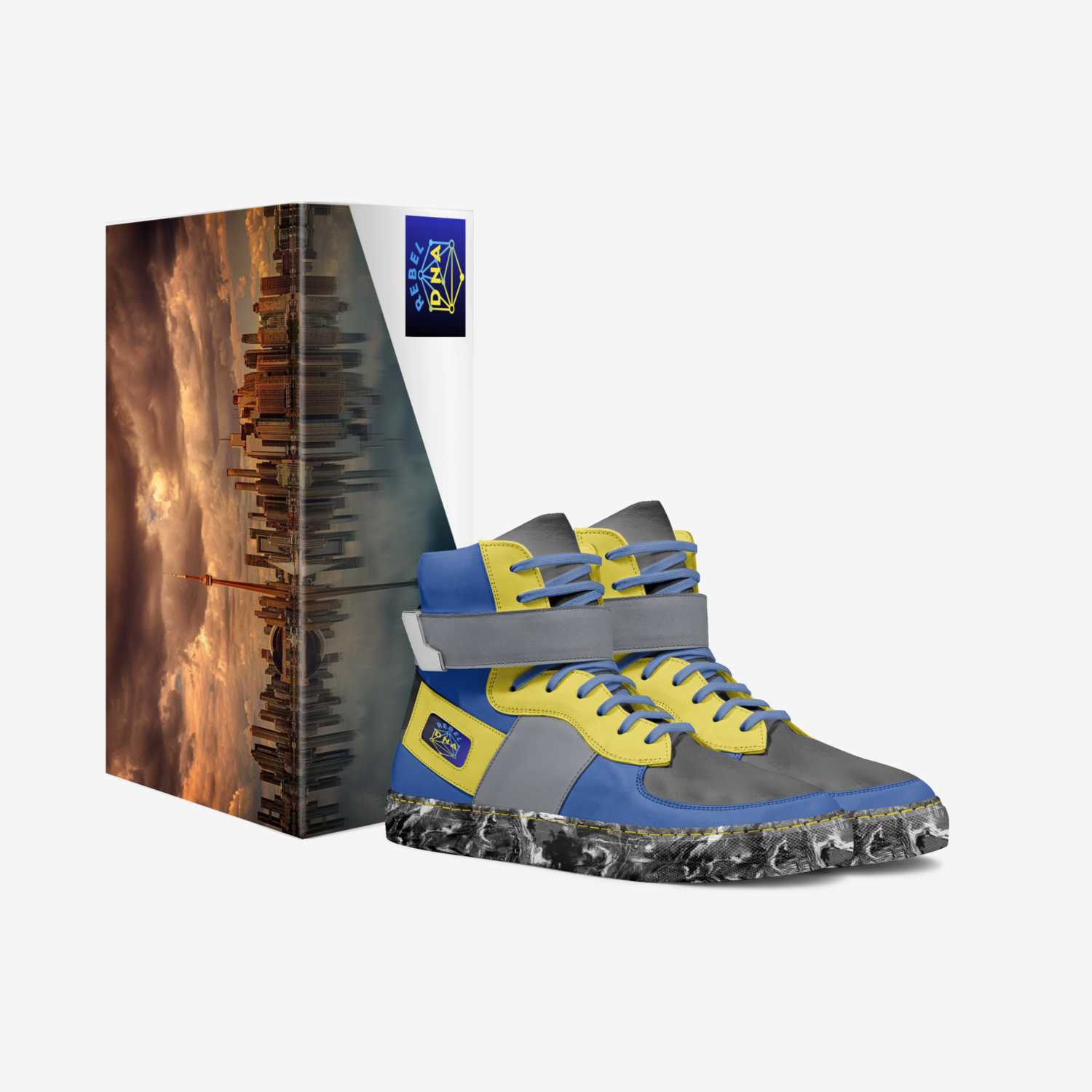 ReBeL_DNA_city custom made in Italy shoes by Leonid Bagriy | Box view