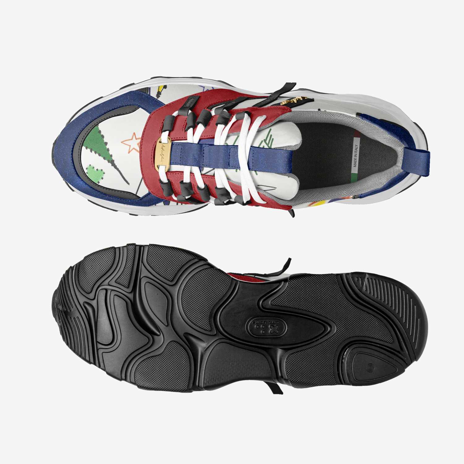 MONEYATTI BANDZ012 custom made in Italy shoes by Moneyatti Brand | Top view