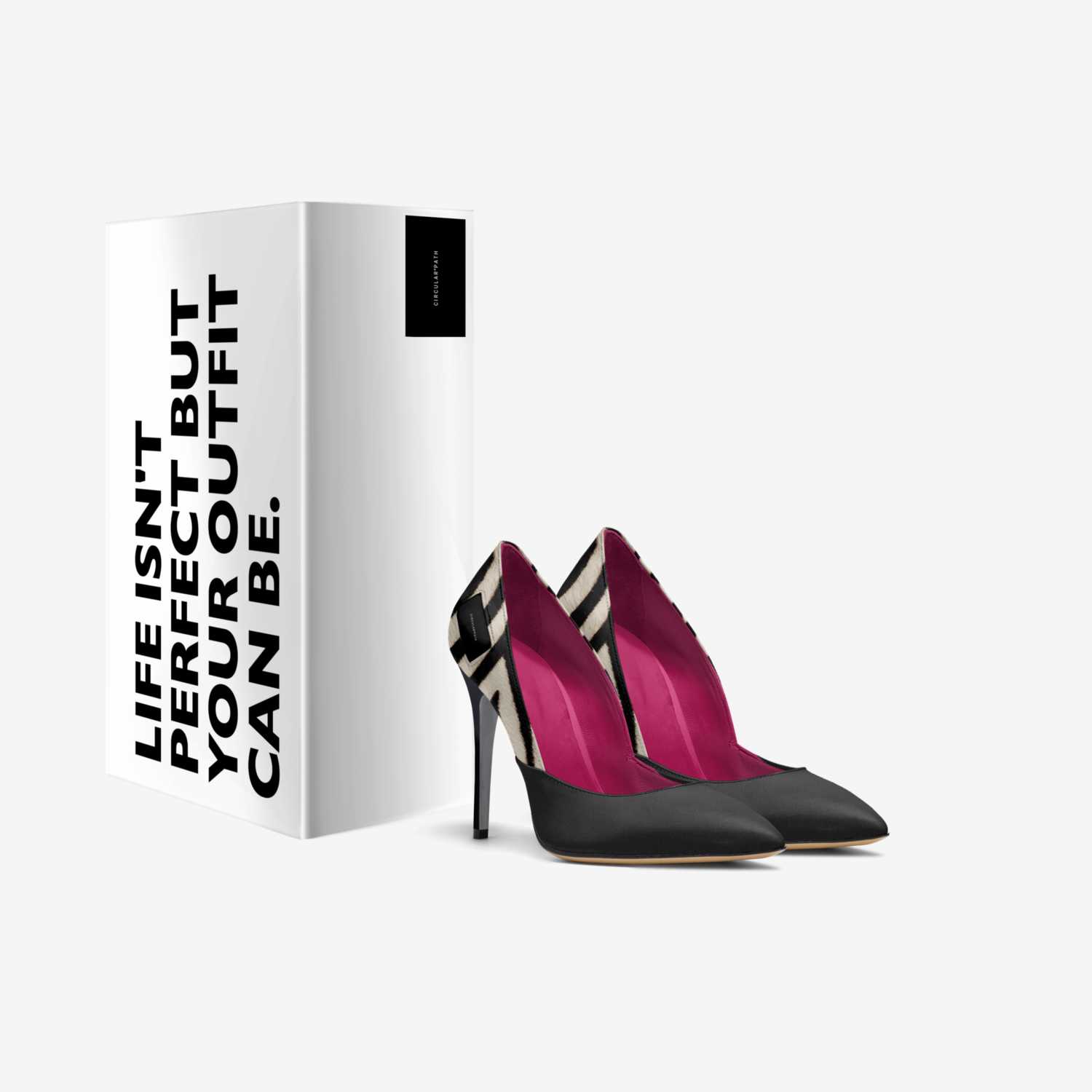 CIRCULAR PATH custom made in Italy shoes by Amanda Murray | Box view