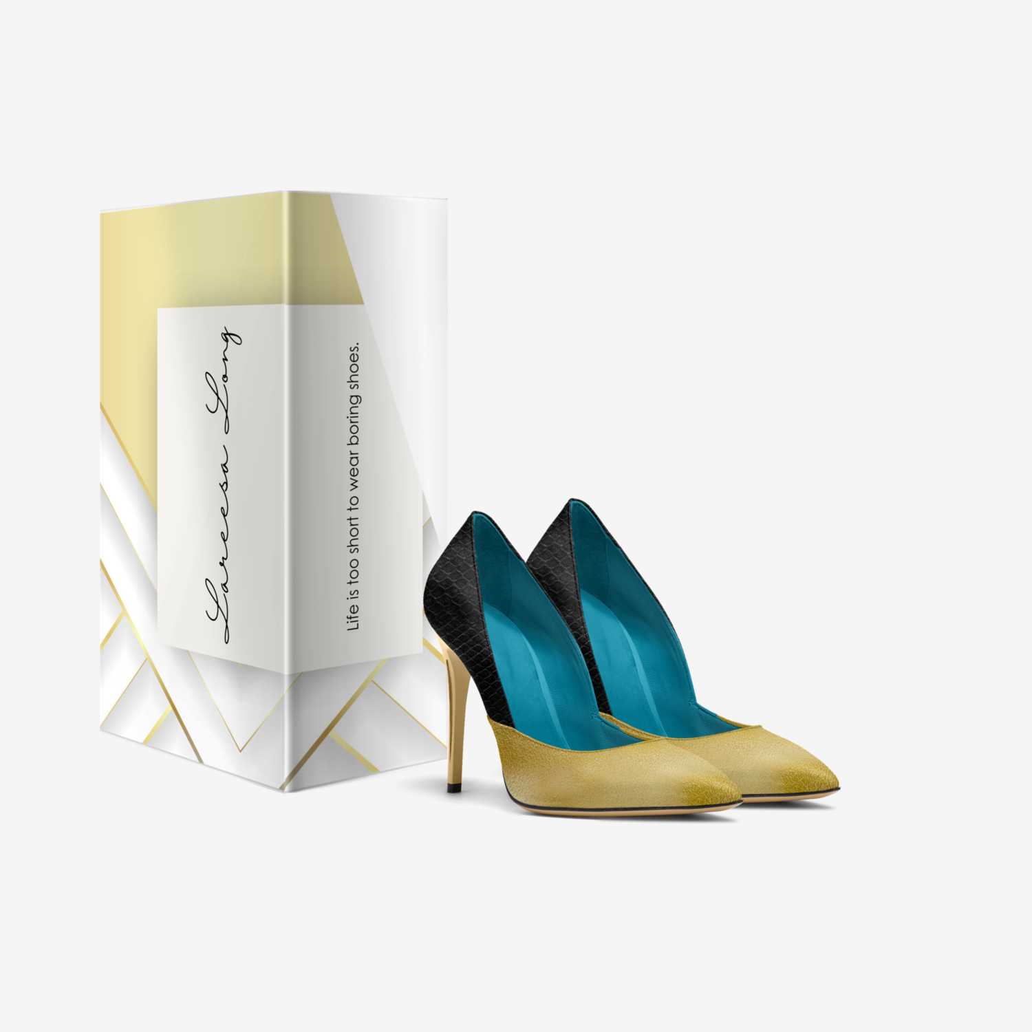 Reesa custom made in Italy shoes by Lareesa Long | Box view