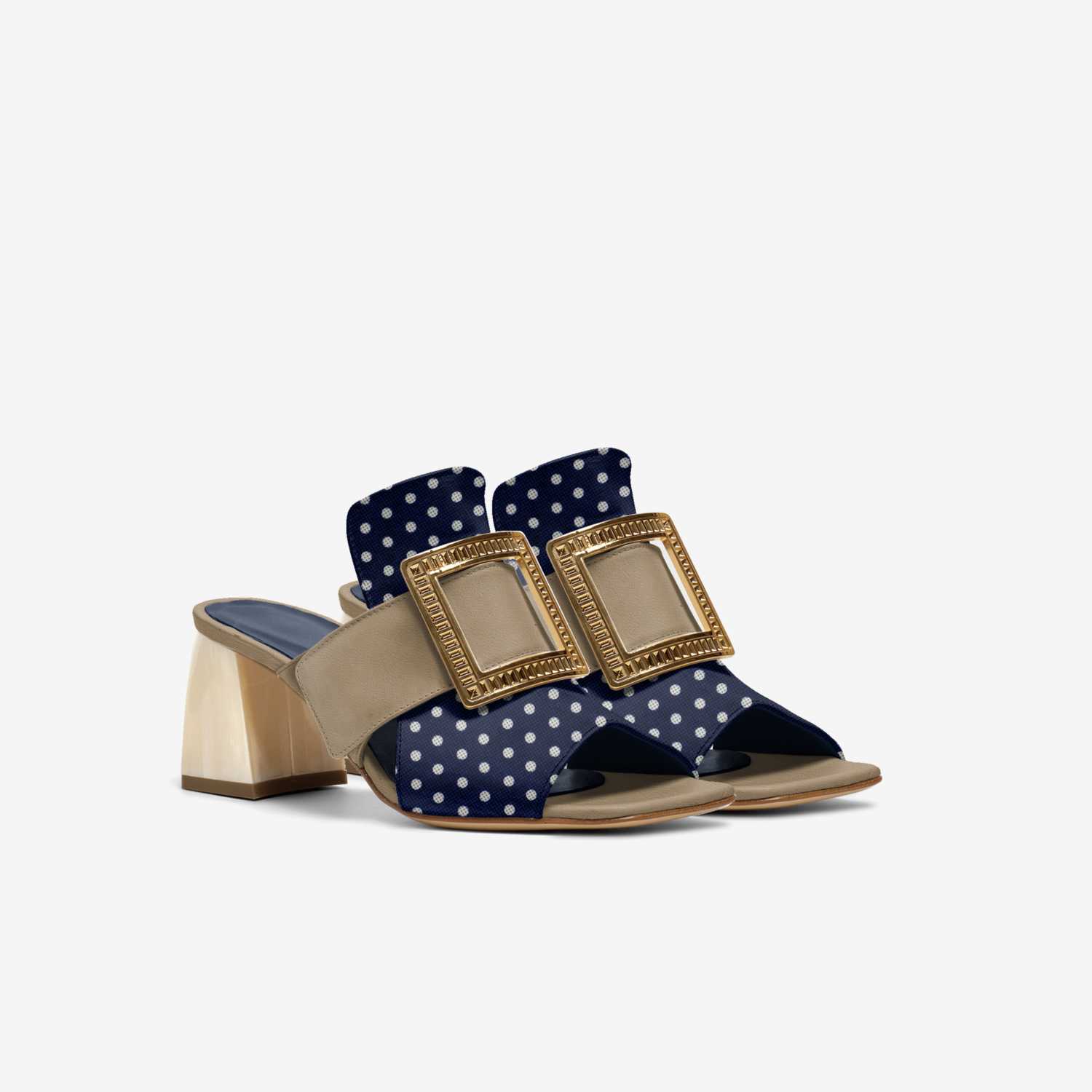 Rissa custom made in Italy shoes by Lareesa Long | Double view