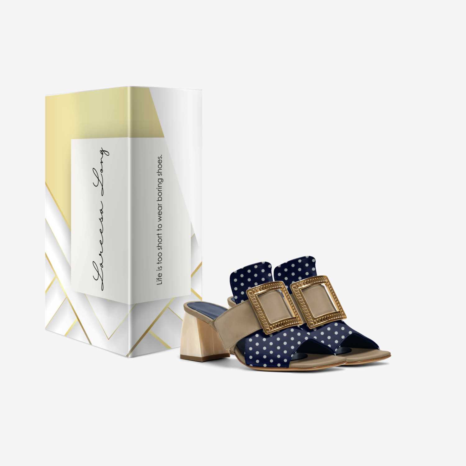 Rissa custom made in Italy shoes by Lareesa Long | Box view