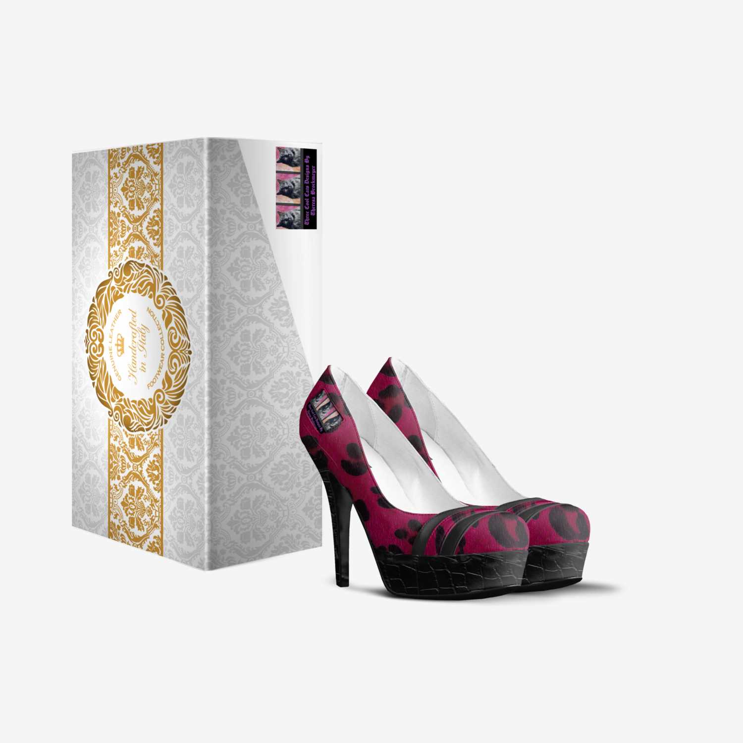ThreeCoolCatslux custom made in Italy shoes by Dr. Theresa Brockmeyer | Box view