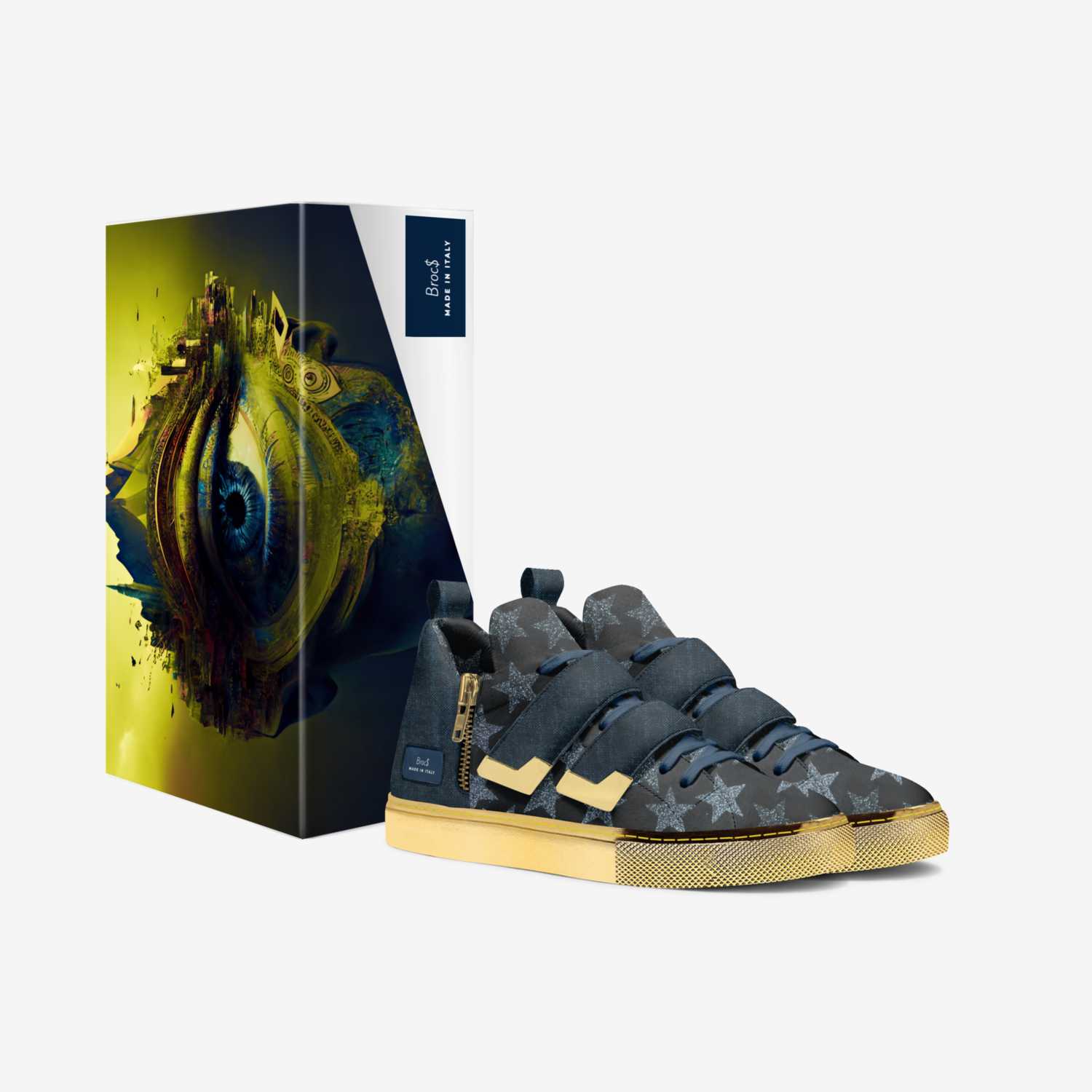 Broc$ custom made in Italy shoes by Bianco Ledoux | Box view