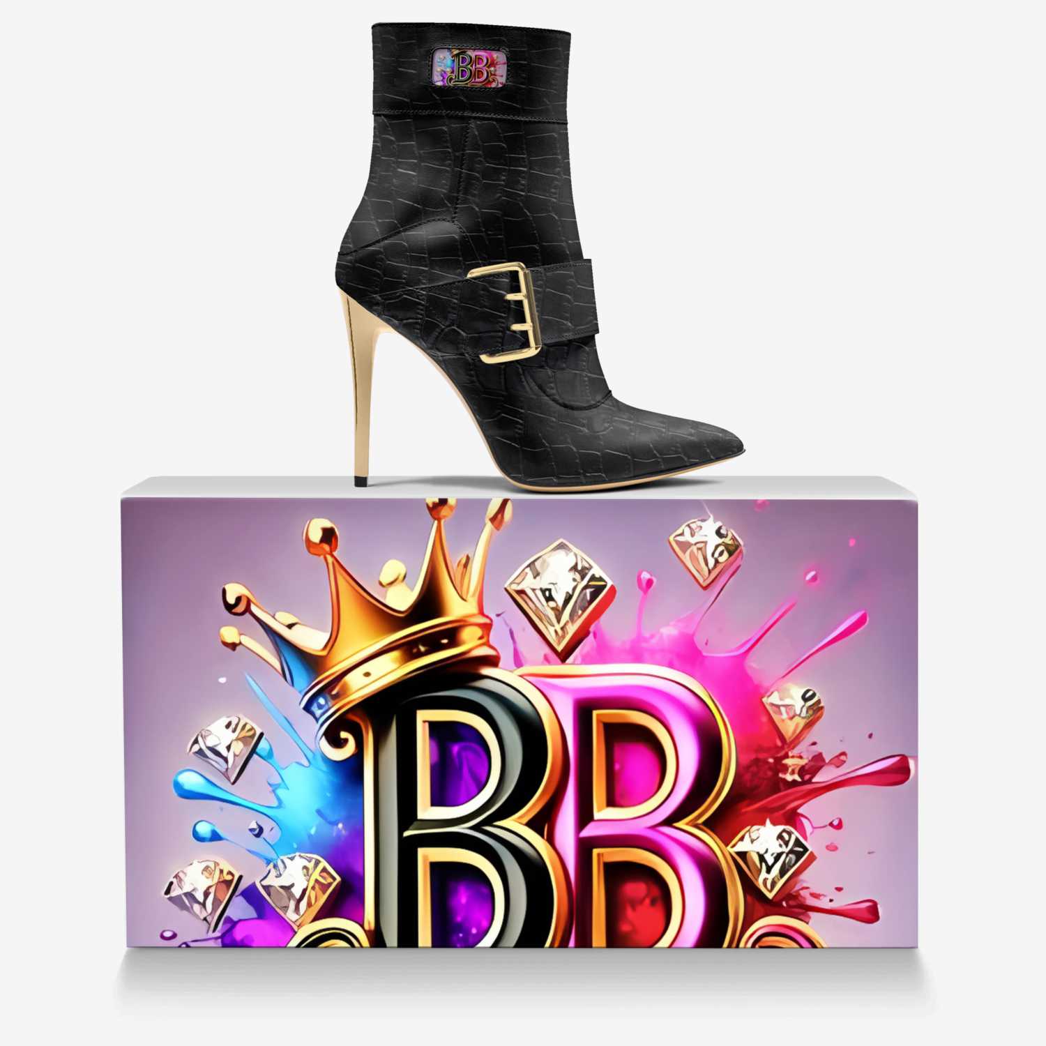 Misty Reign custom made in Italy shoes by Bullish Boutique | Over box view