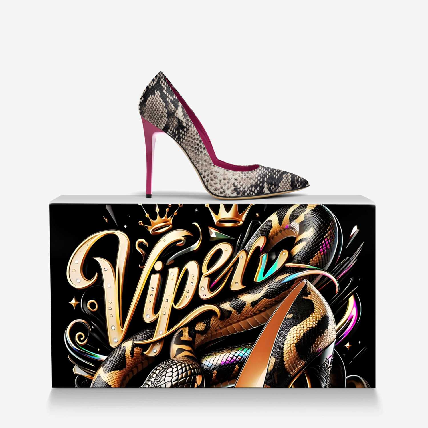 VIPER VIBE custom made in Italy shoes by Bullish Boutique | Over box view