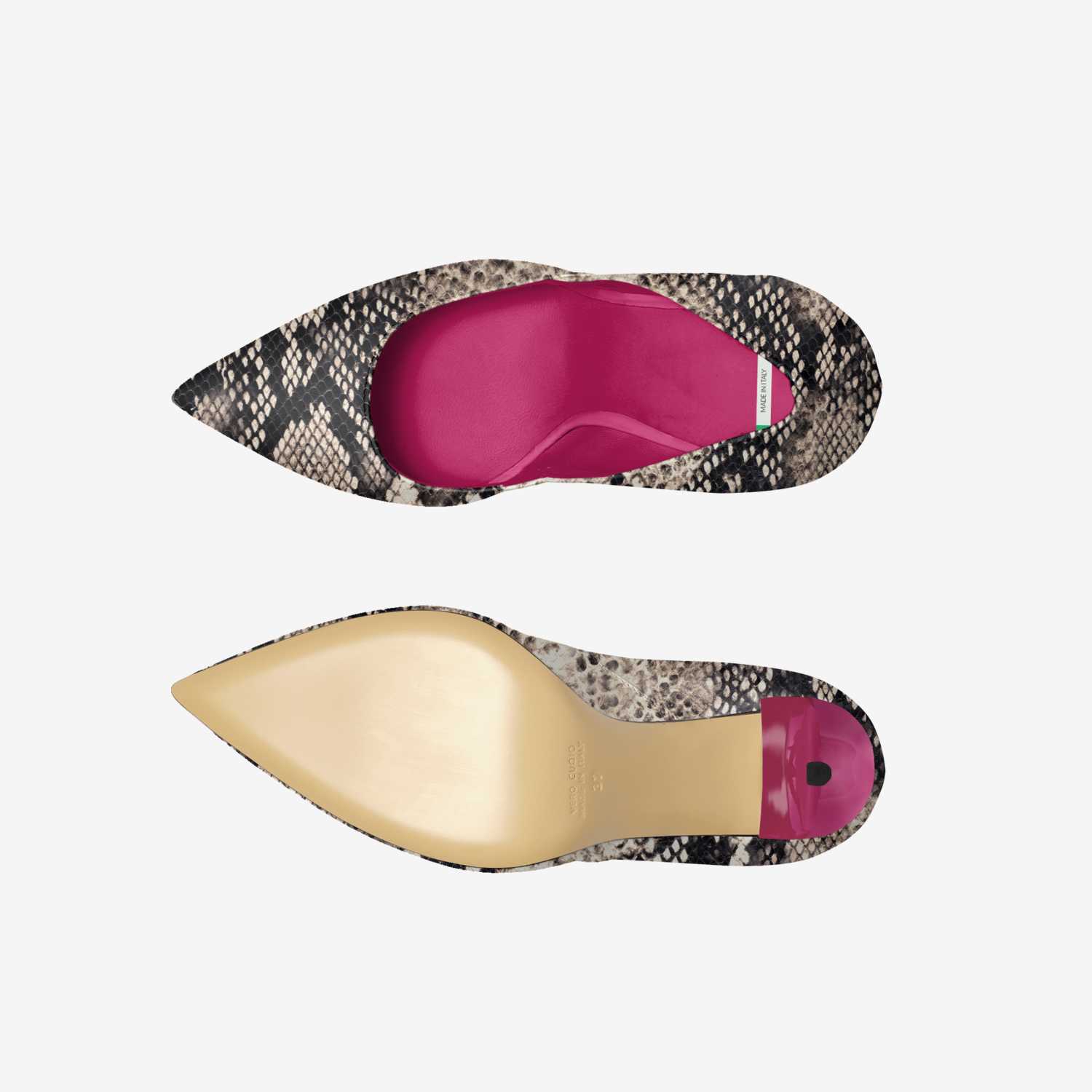 VIPER VIBE custom made in Italy shoes by Bullish Boutique | Top view