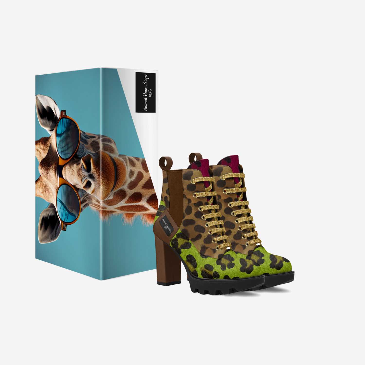 Animal House Steps custom made in Italy shoes by Diana Joe | Box view