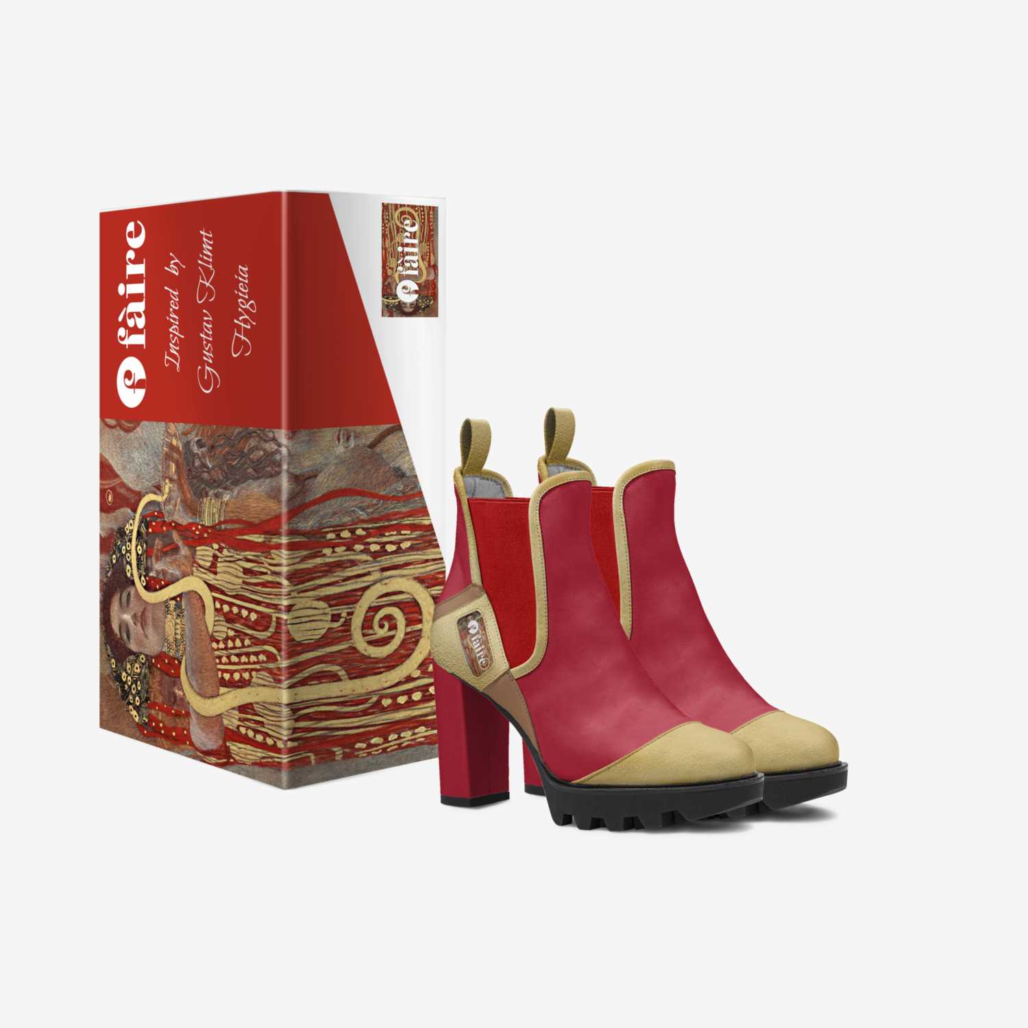 Hygieia custom made in Italy shoes by Faireoir Shoes | Box view