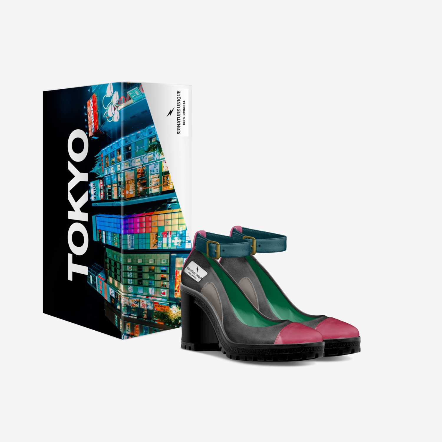 Signature Unique custom made in Italy shoes by Aquayemi-claude G. Akinsanya | Box view