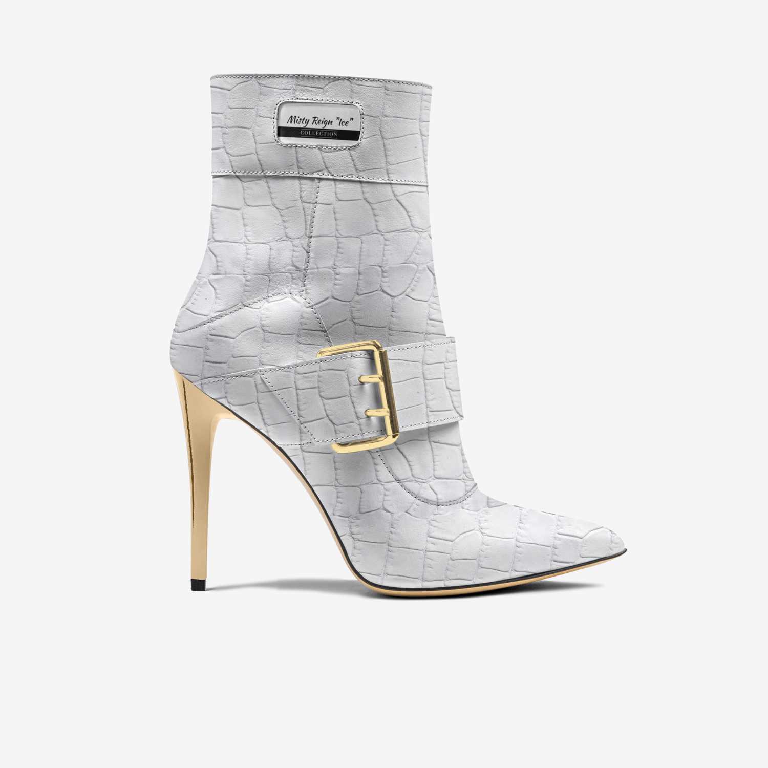 Misty Reign "Ice" custom made in Italy shoes by Bullish Boutique | Side view