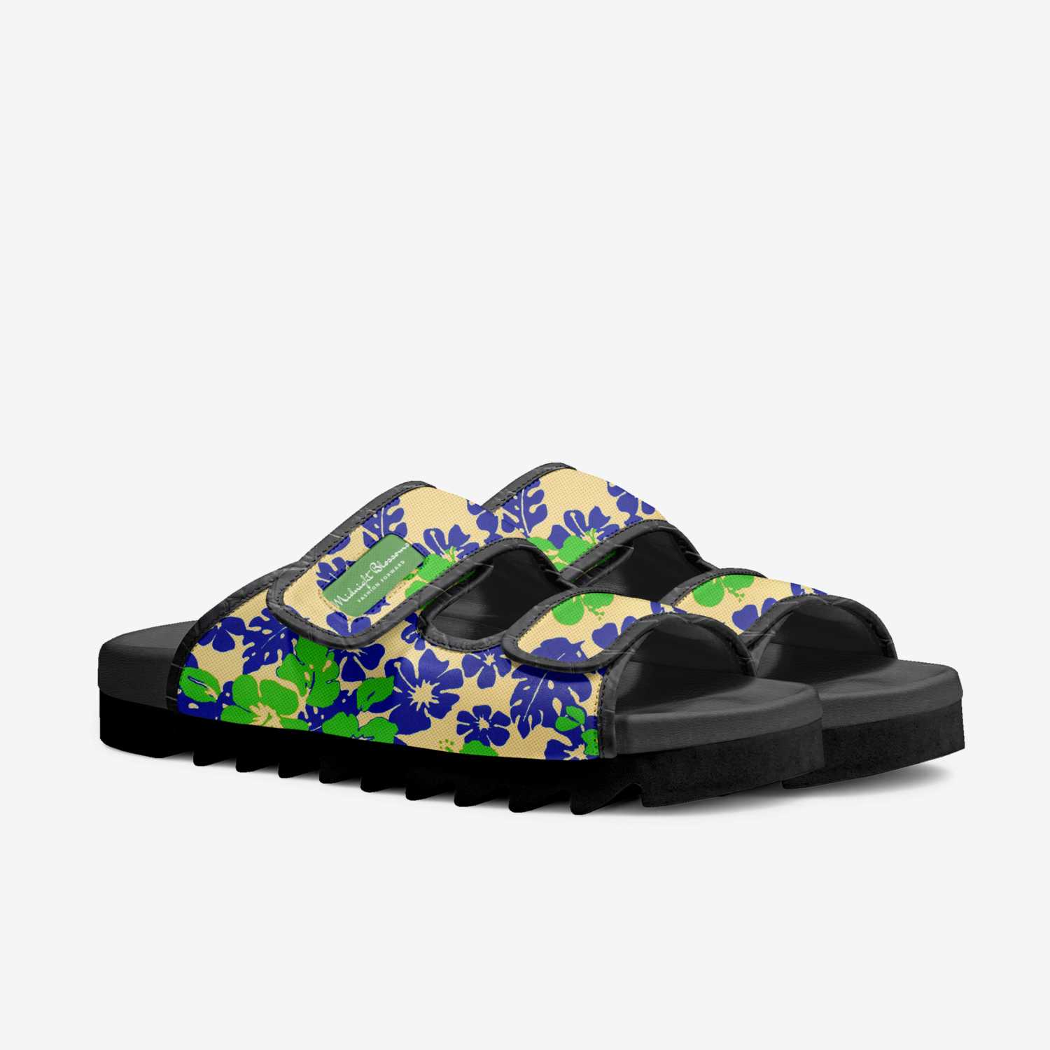 Midnight Blossoms custom made in Italy shoes by Bullish Boutique | Double view