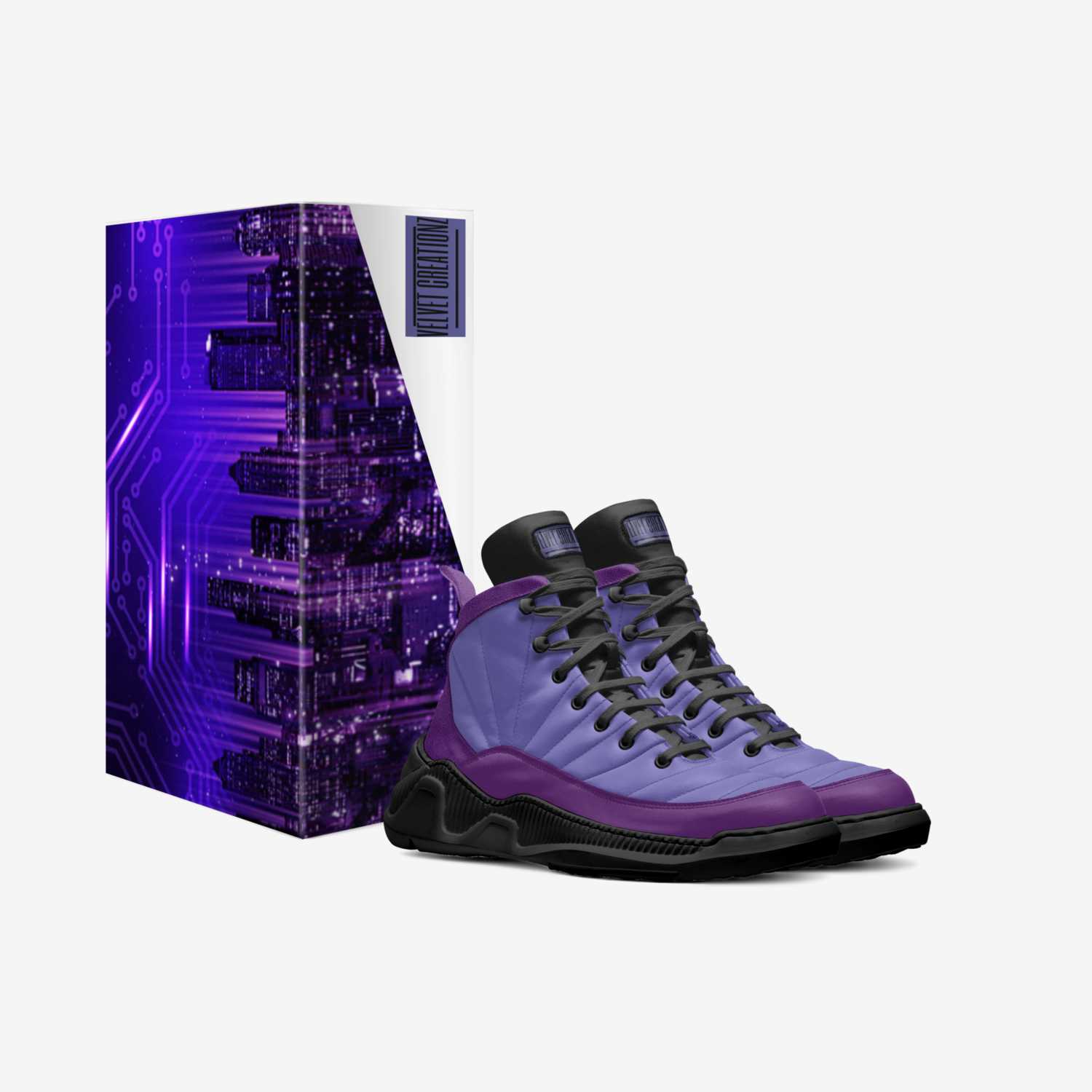 Velvet Creationz custom made in Italy shoes by Breanna Fluellen | Box view