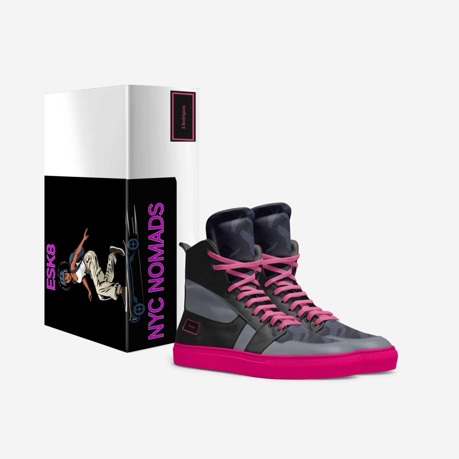 ESK8 NYC NOMADS  custom made in Italy shoes by Shane Rodrigues | Box view