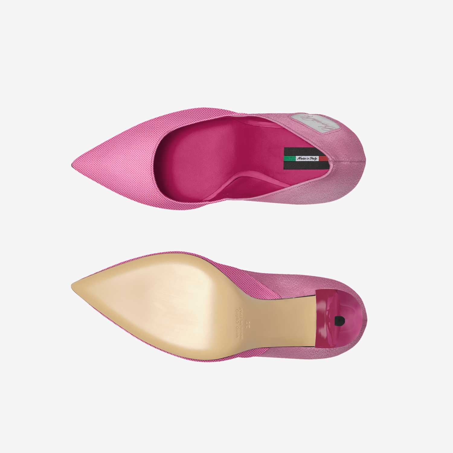 Boqorada Raz  custom made in Italy shoes by Selena A Razo Bell | Top view