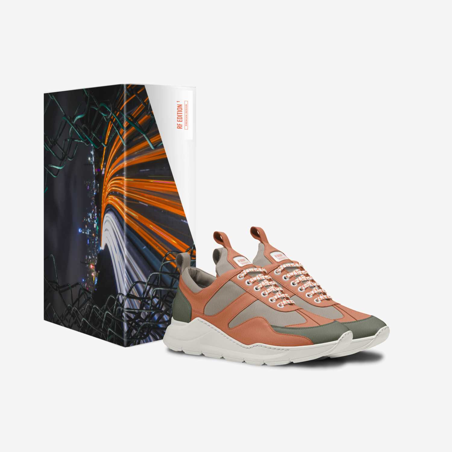 RF Edition ¹ custom made in Italy shoes by Lyrell Barfield | Box view