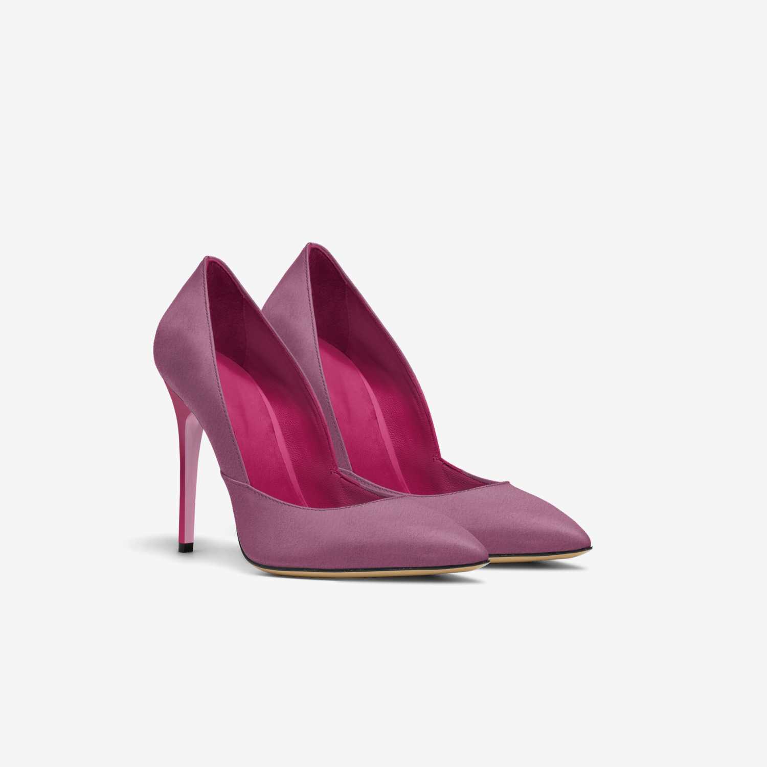 Indigo haze custom made in Italy shoes by Rauh Karim | Double view