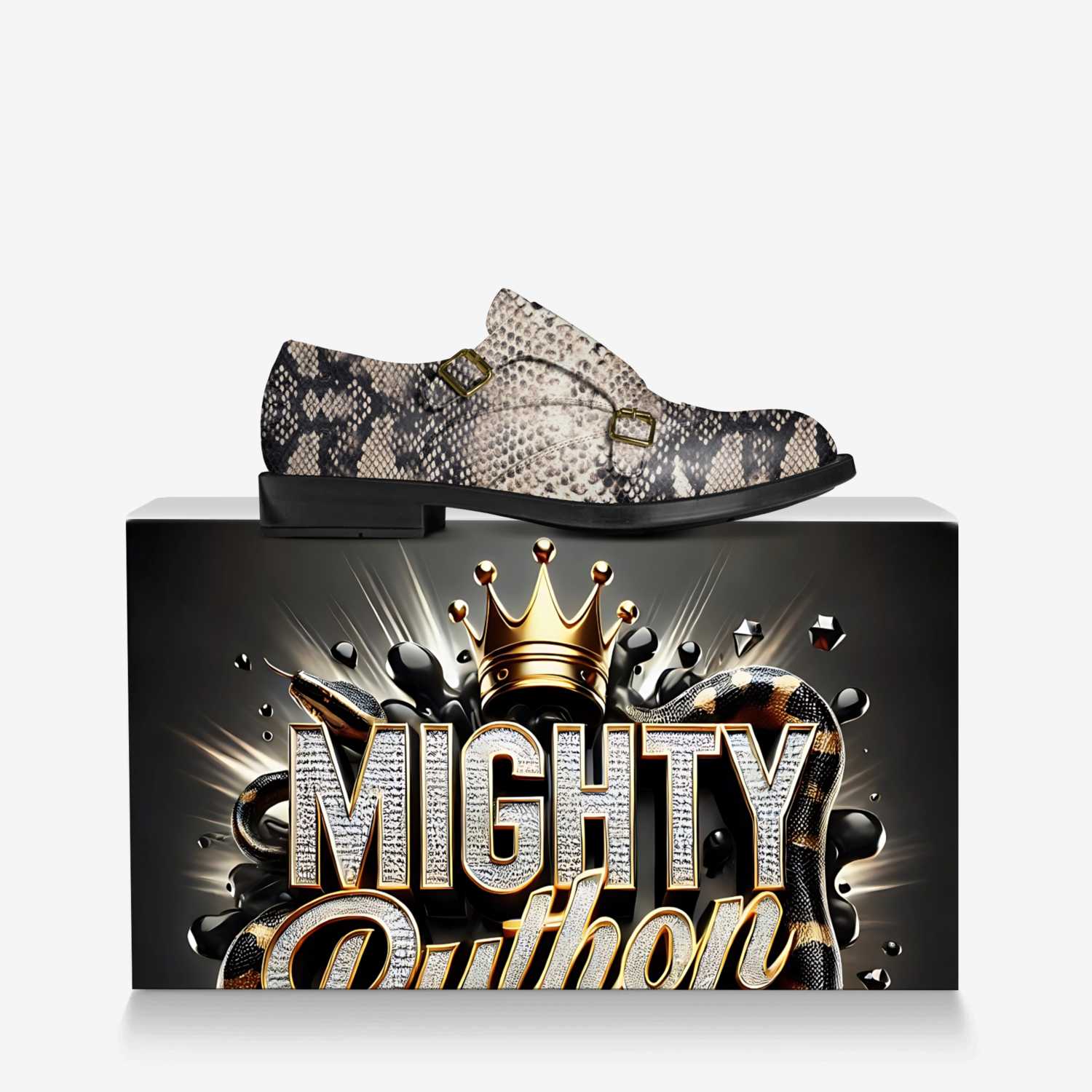 Mighty Python custom made in Italy shoes by Bullish Boutique | Over box view