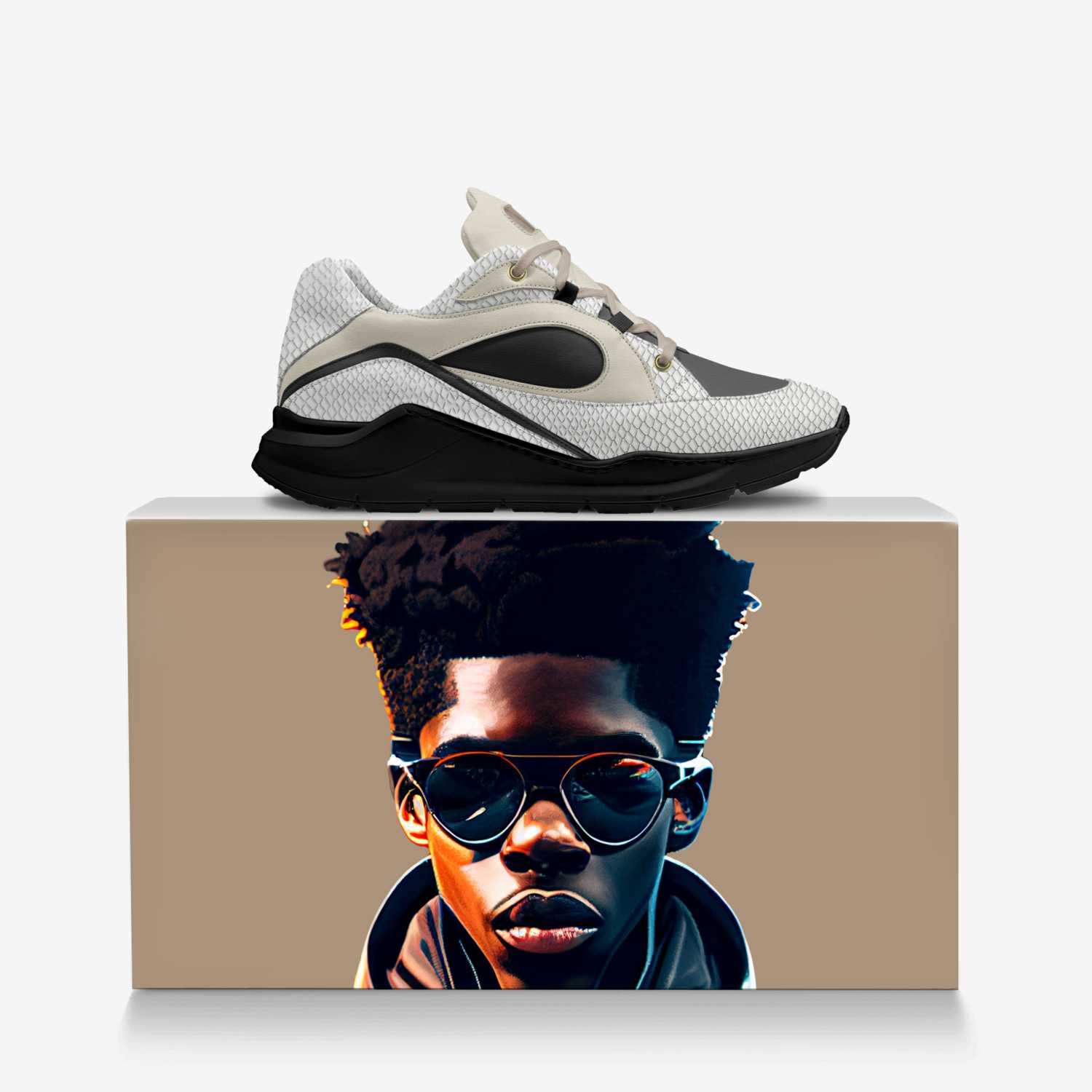NeoTrek custom made in Italy shoes by Imperial Mason | Over box view